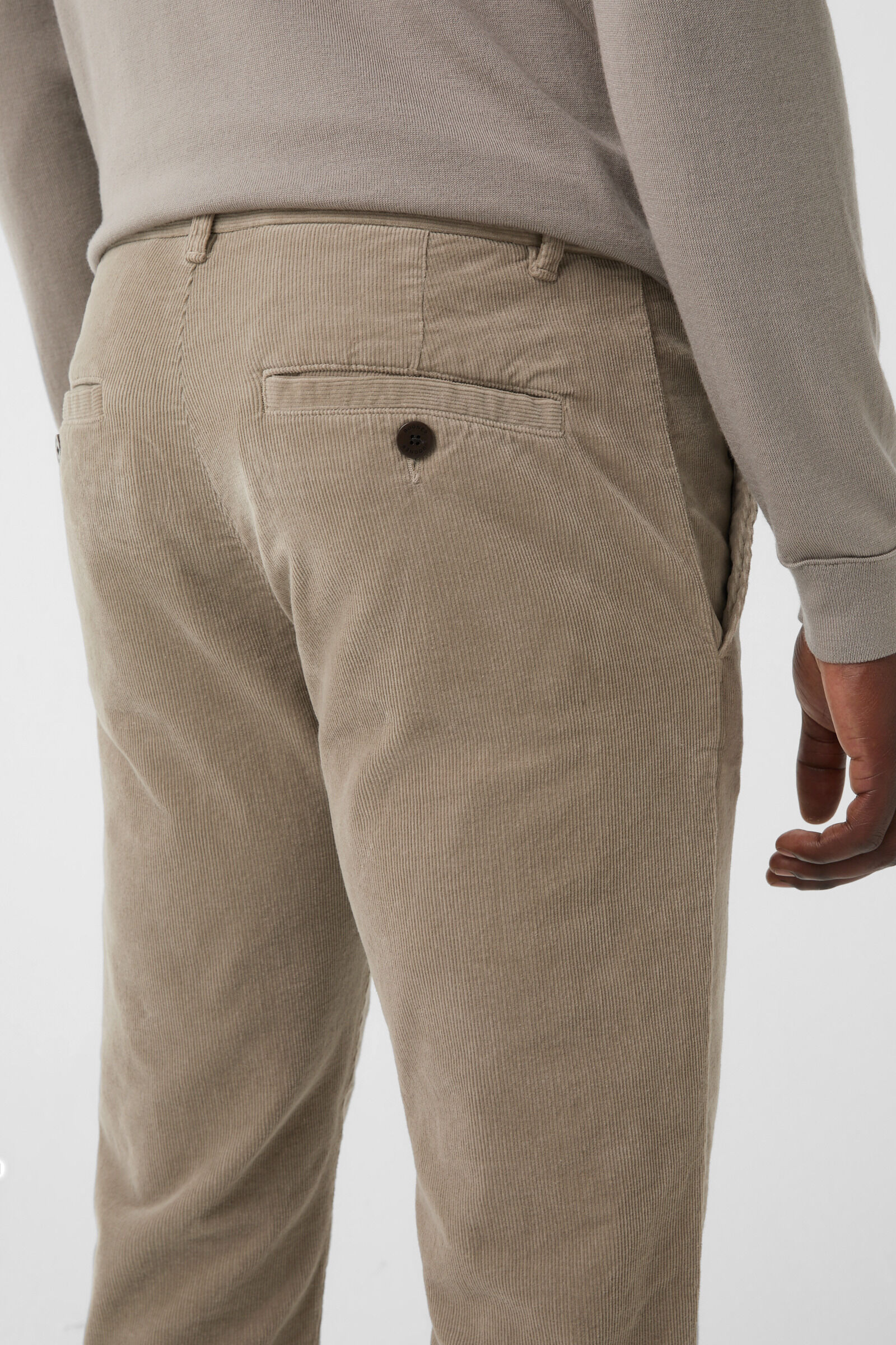 Riley Casual corduroy trousers Greige