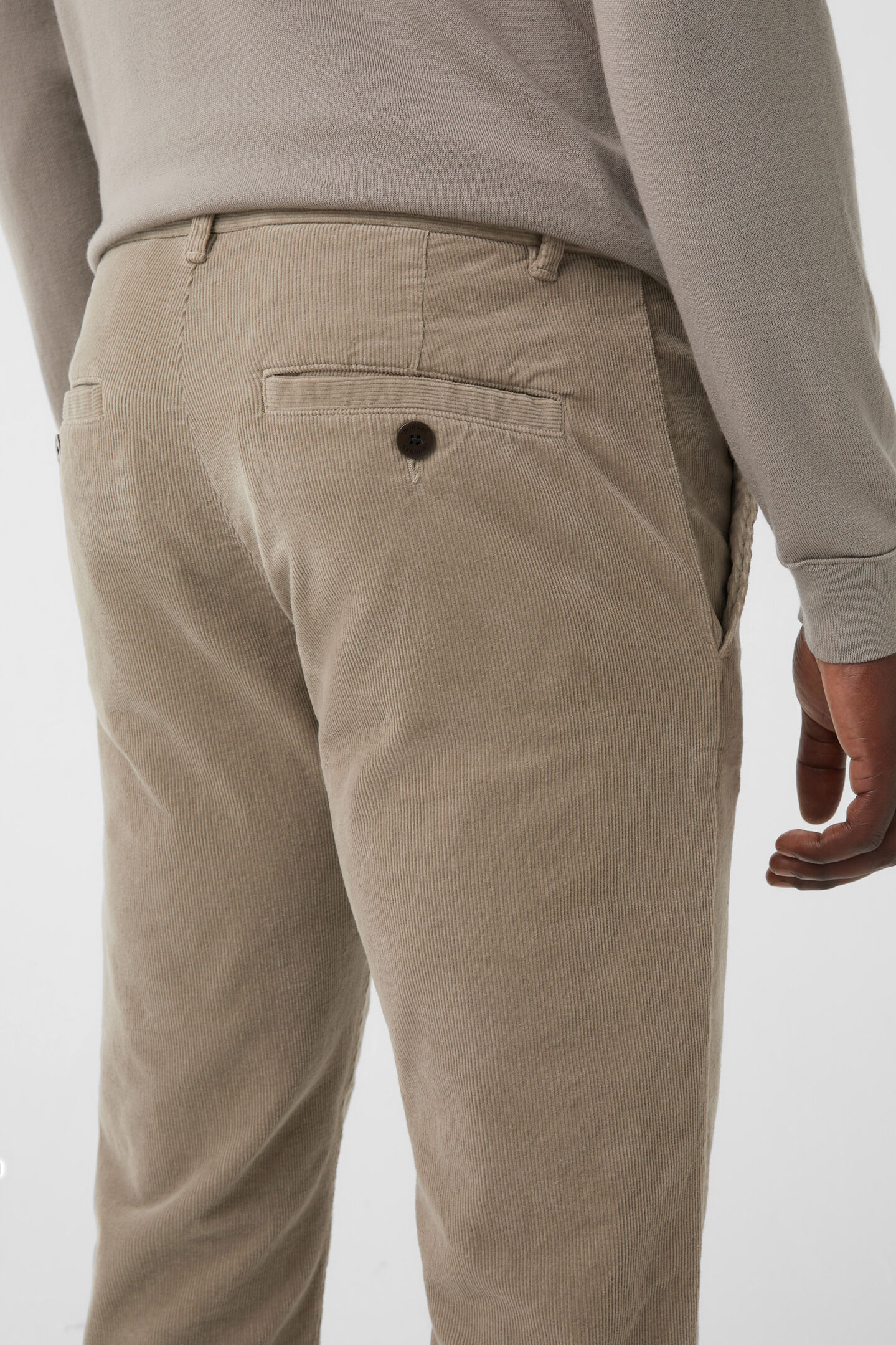 Riley Casual corduroy trousers Taupe