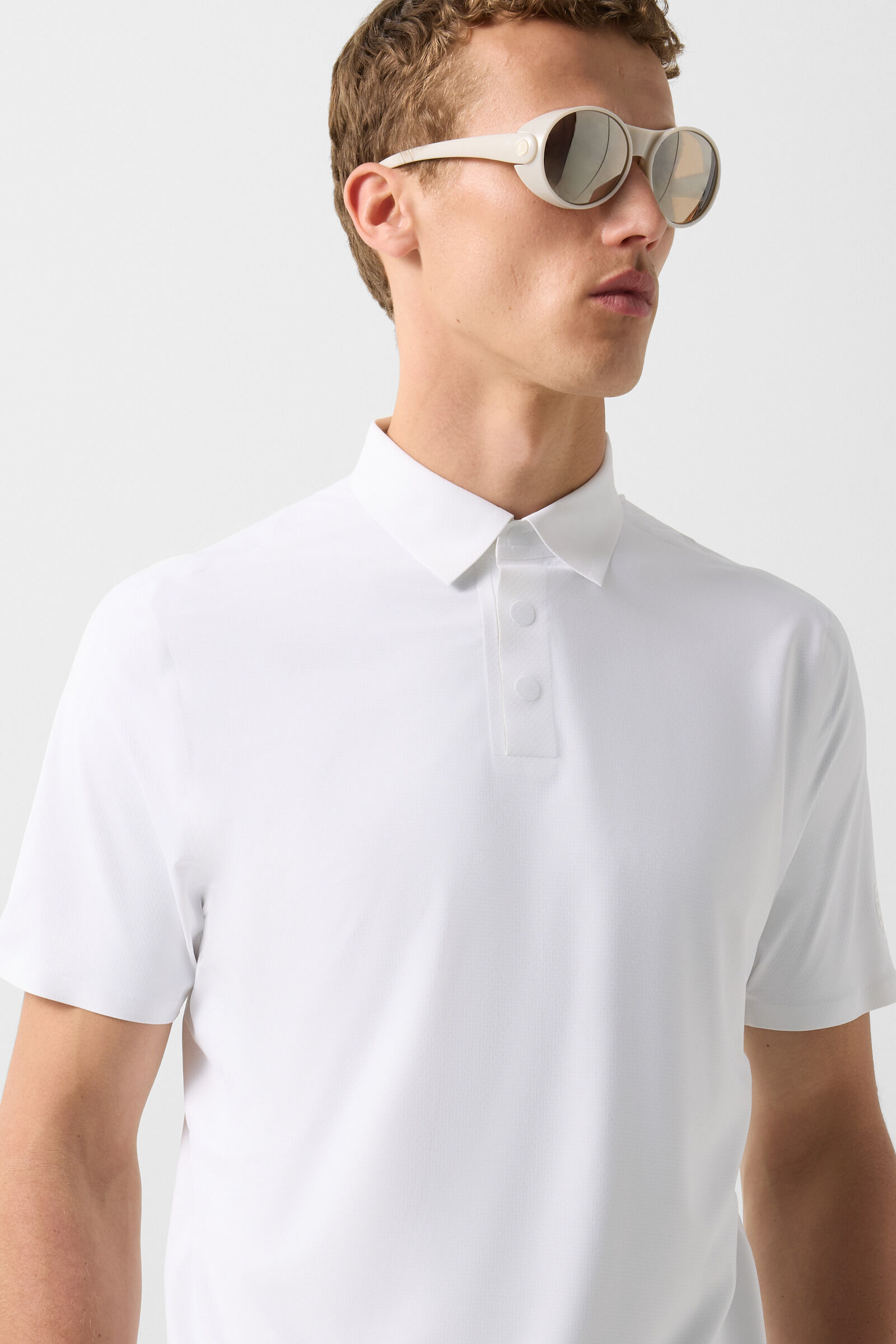 Funktions-Polo-Shirt Casimir Wei&szlig;