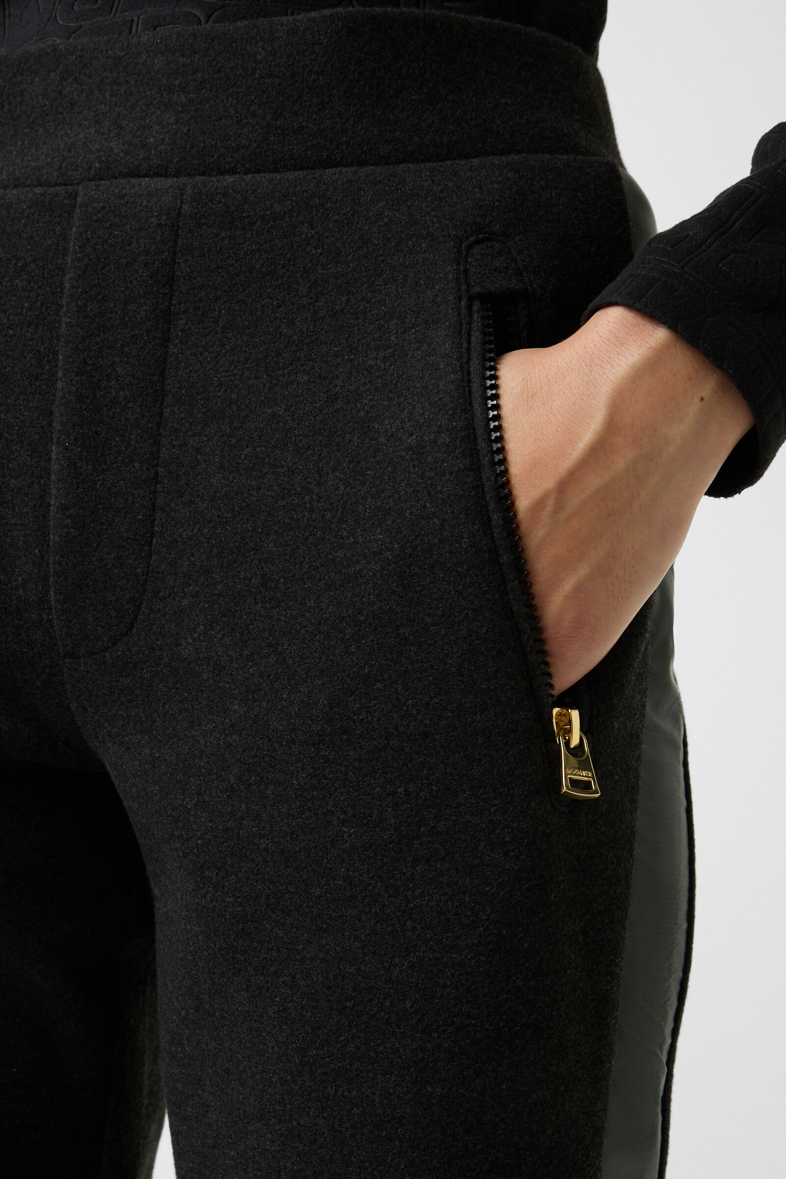 Kimmie flannel trousers Anthracite