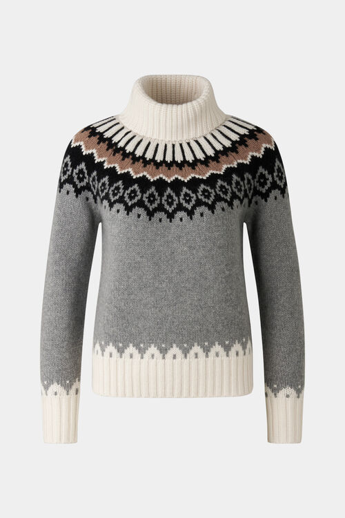 Pullover Ingrid Grau/Off-White