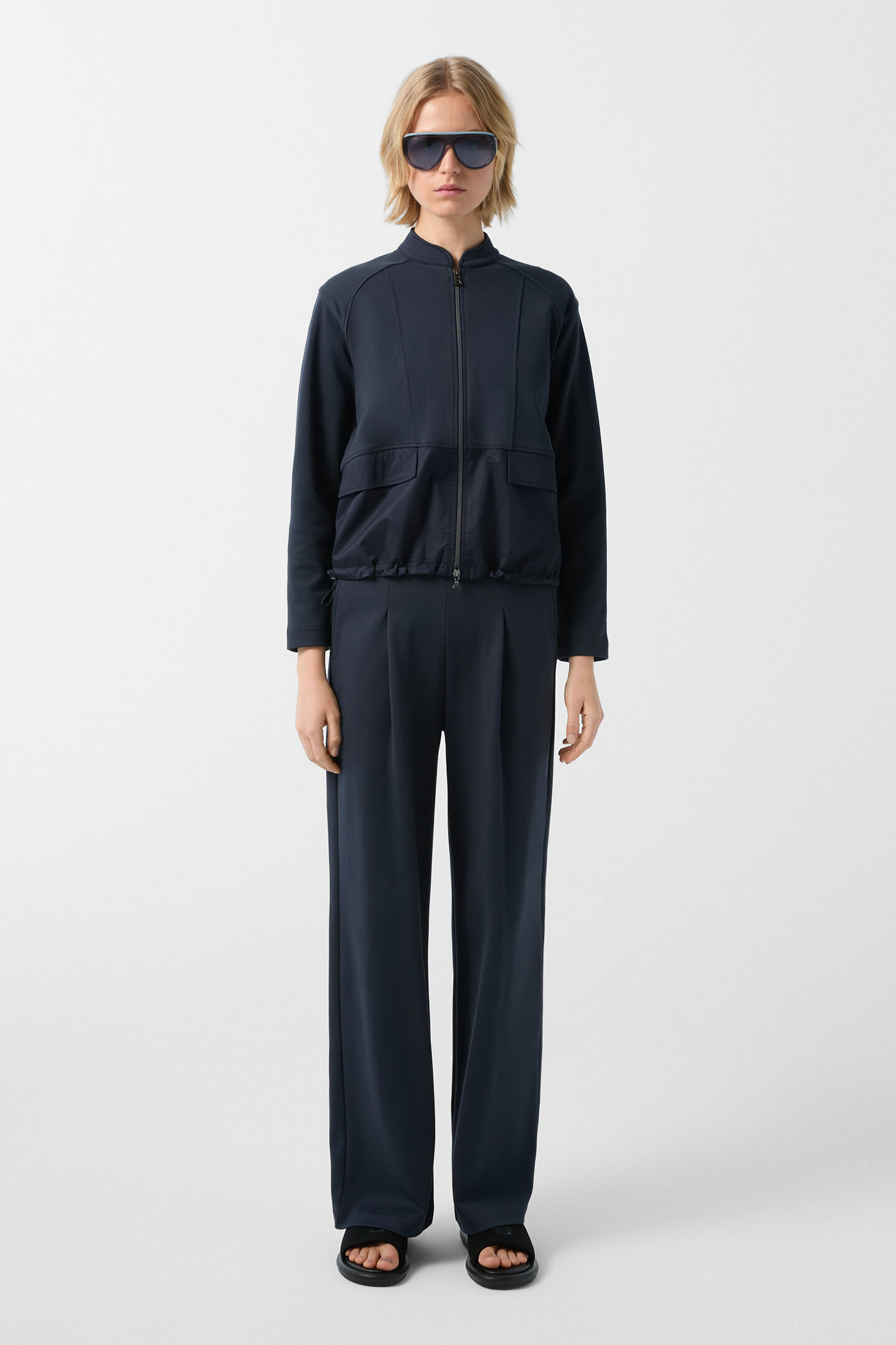 Galina sweat jacket Navy blue