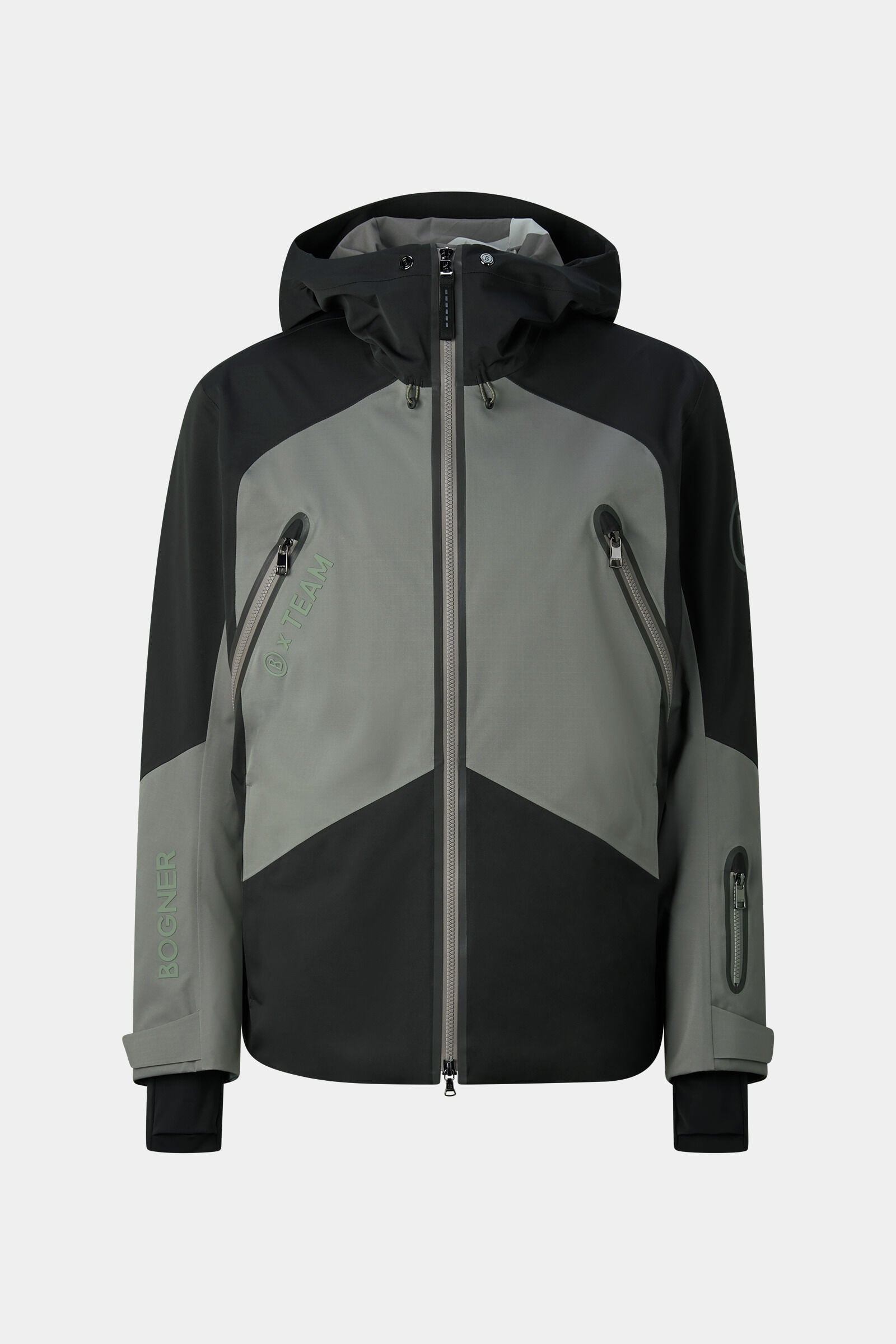 Ski-jas Jasper Grijs/Zwart