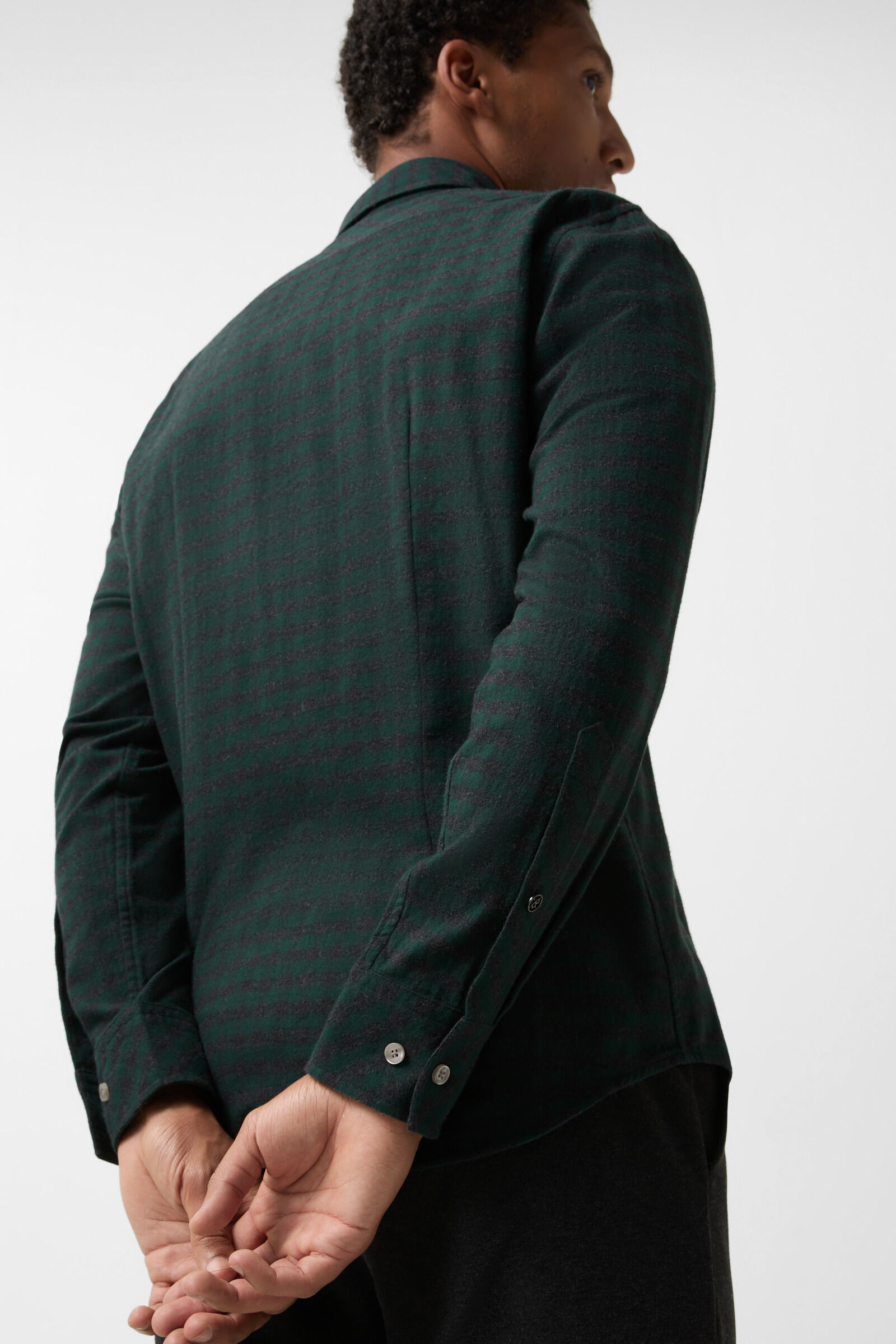 Timt flannel shirt Dark green/anthracite