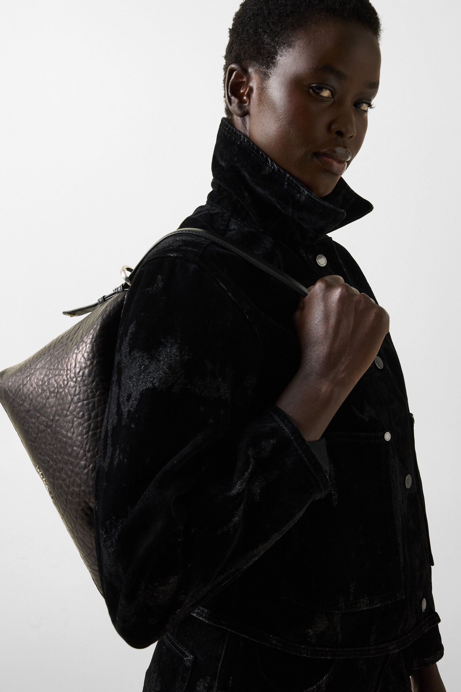 Lore Denim Jacket Black