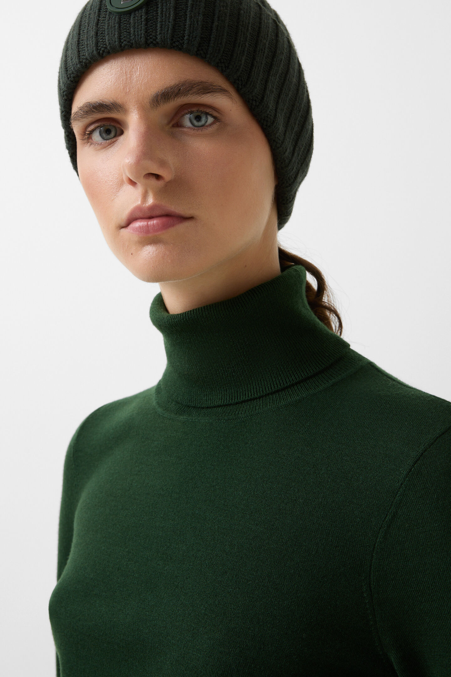 Vinny turtleneck jumper Dark green