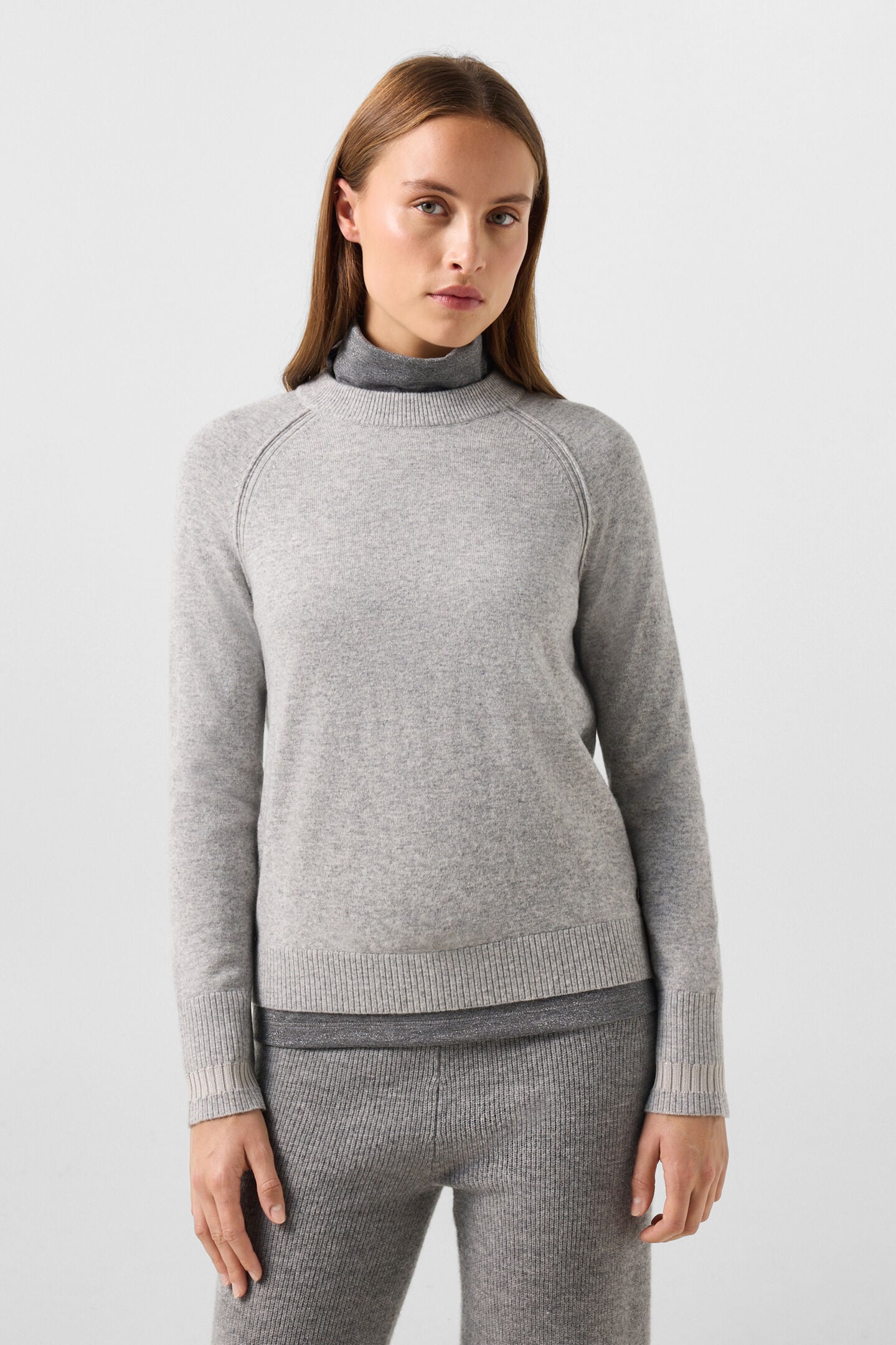 Vanessa pure new wool and cashmere jumper Light grey