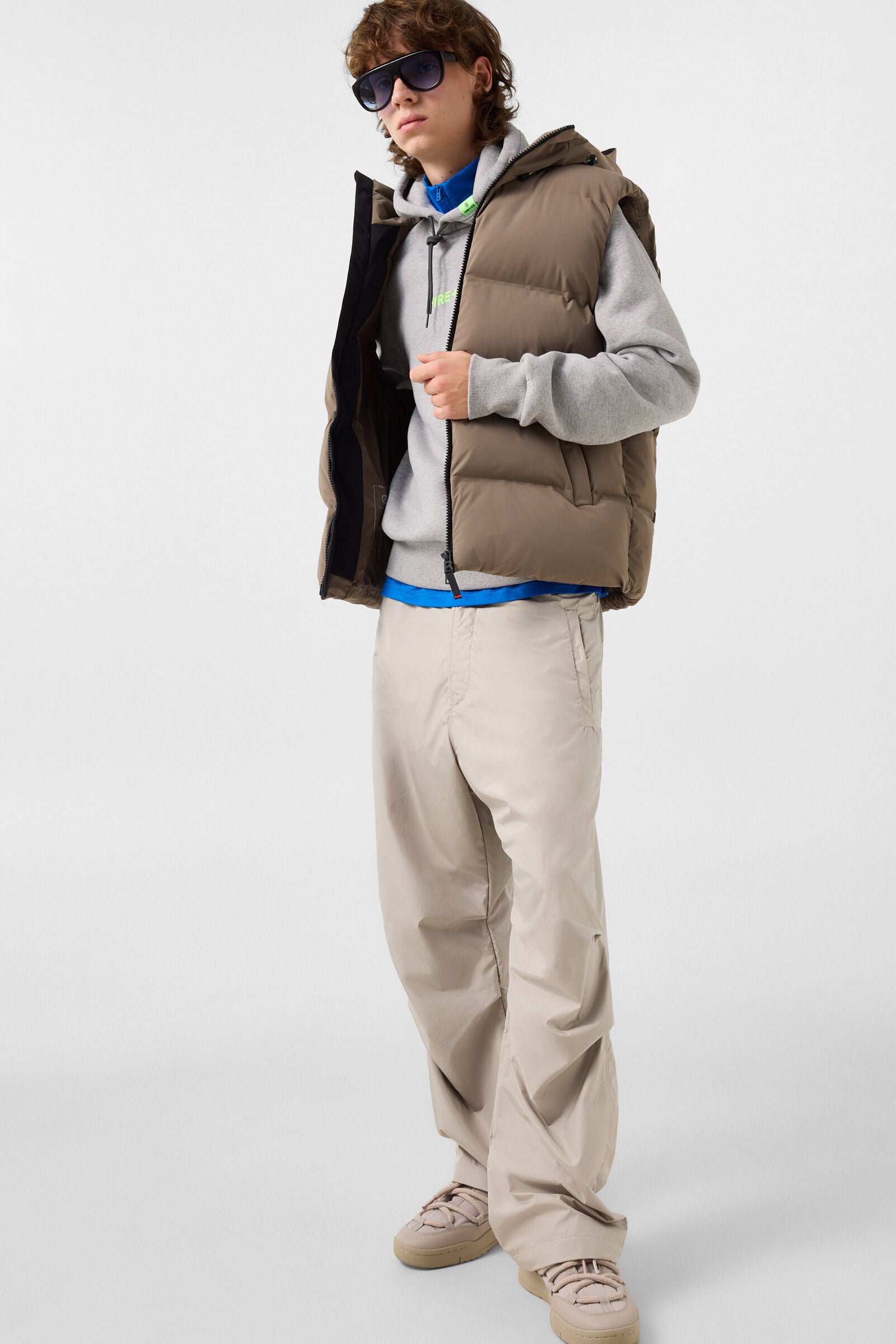 Baumwoll-Hoodie Covell Grau