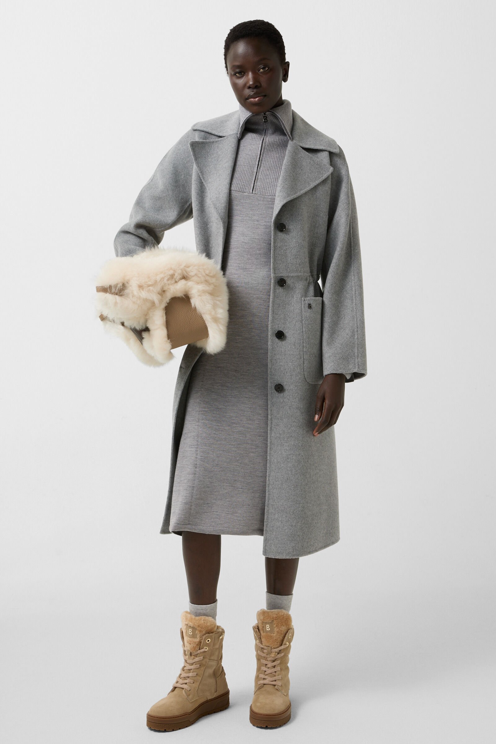 Robe en tricot Marvell Gris