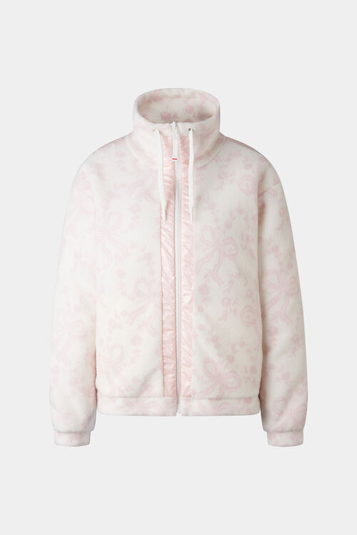 Ninetta mid-layer fleece jacket Off-white/pink