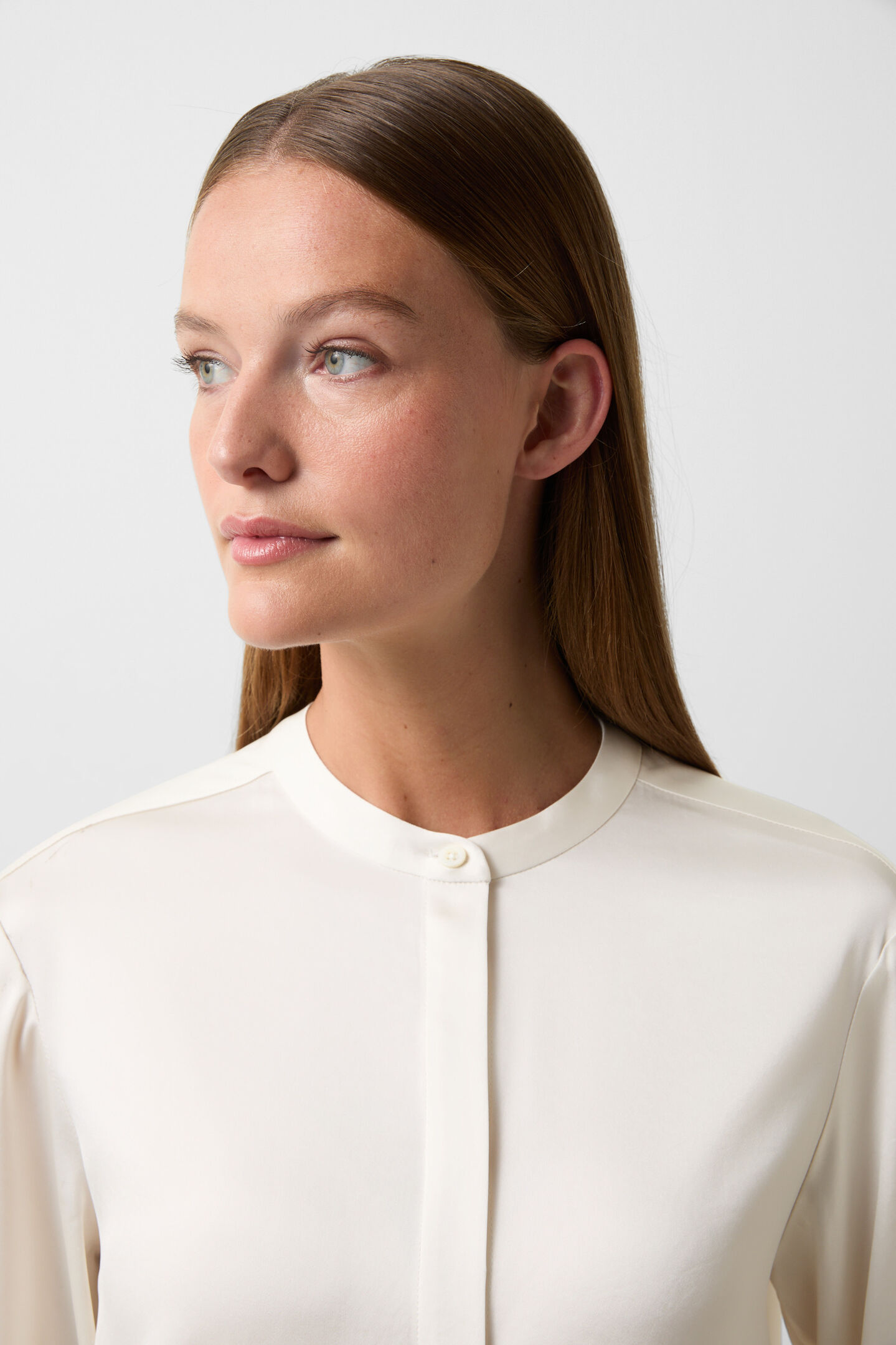 Satin-Bluse Gerrit Creme