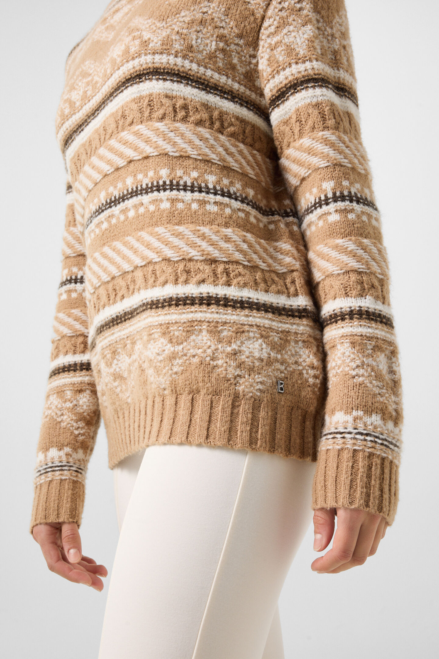 Pink Norwegian jumper Camel