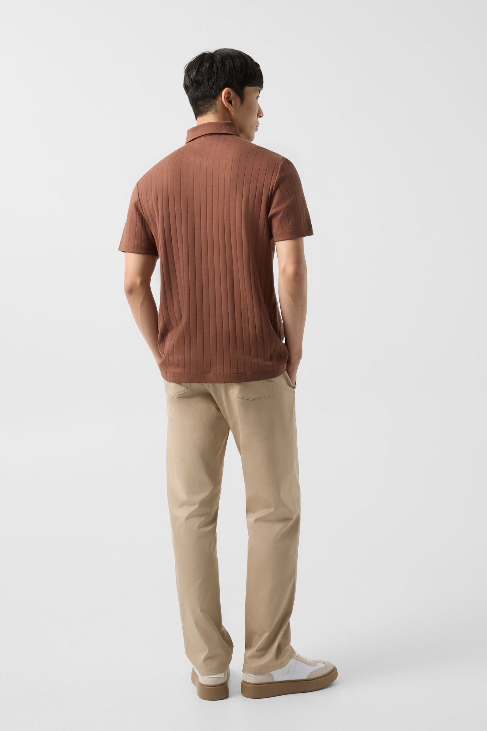 Zane polo shirt Brown