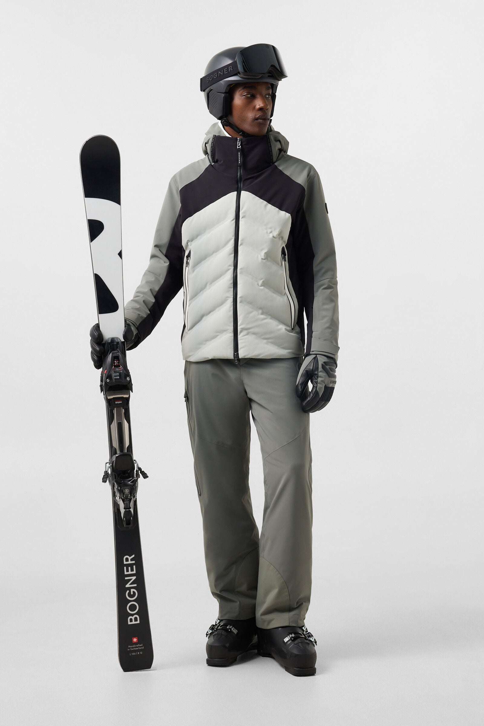 Skijacke Bahri Oliv/Schwarz