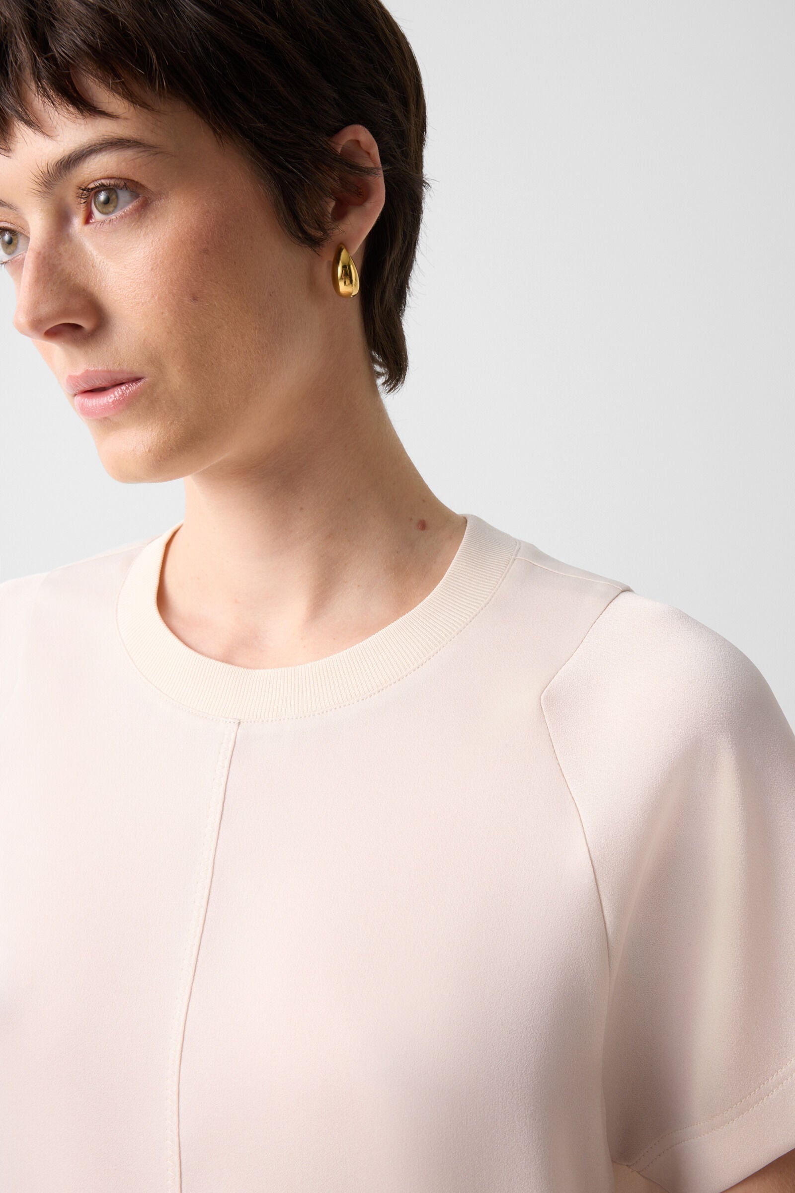 Dakota satin shirt Cream