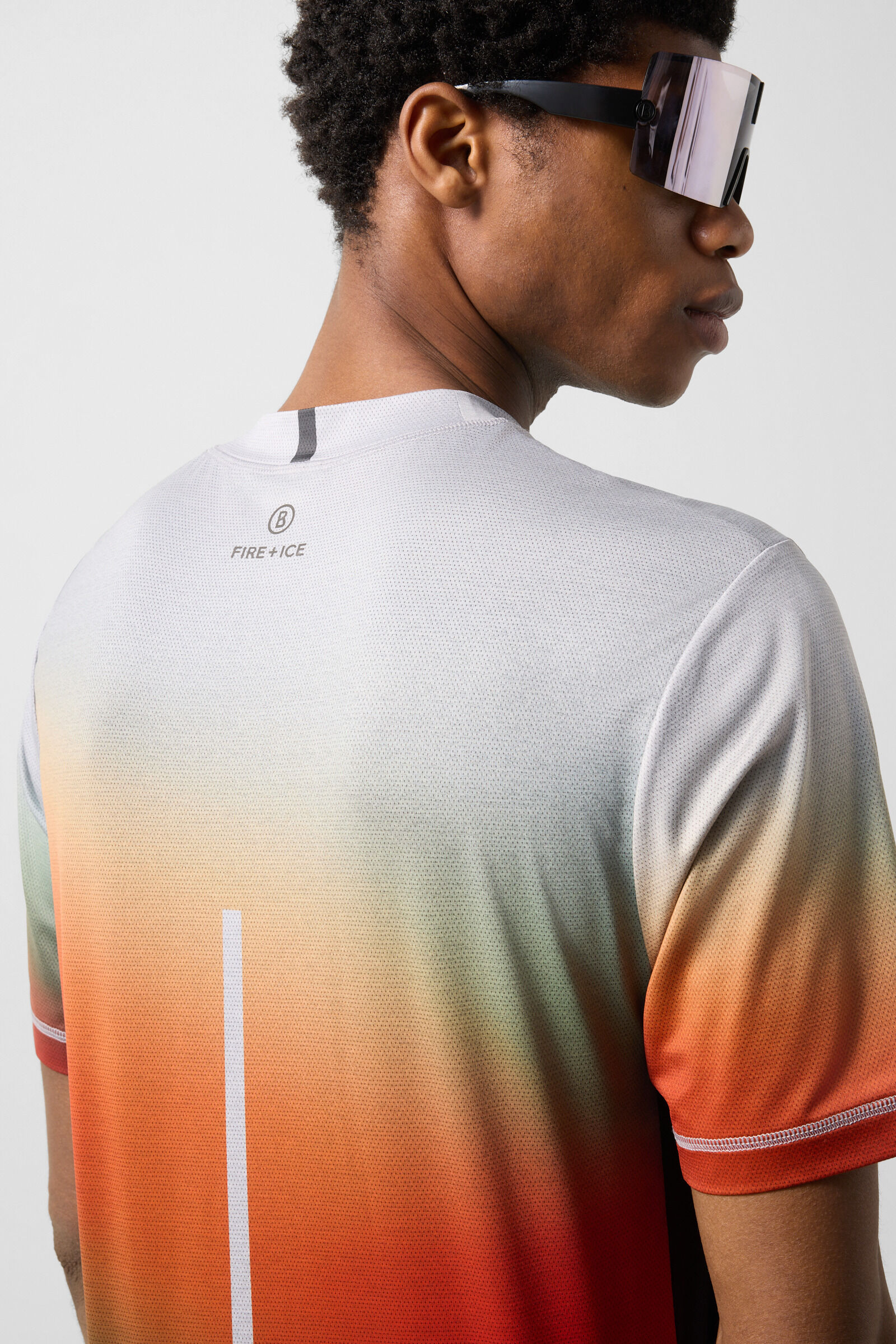 Balduin functional shirt Grey/orange/blue