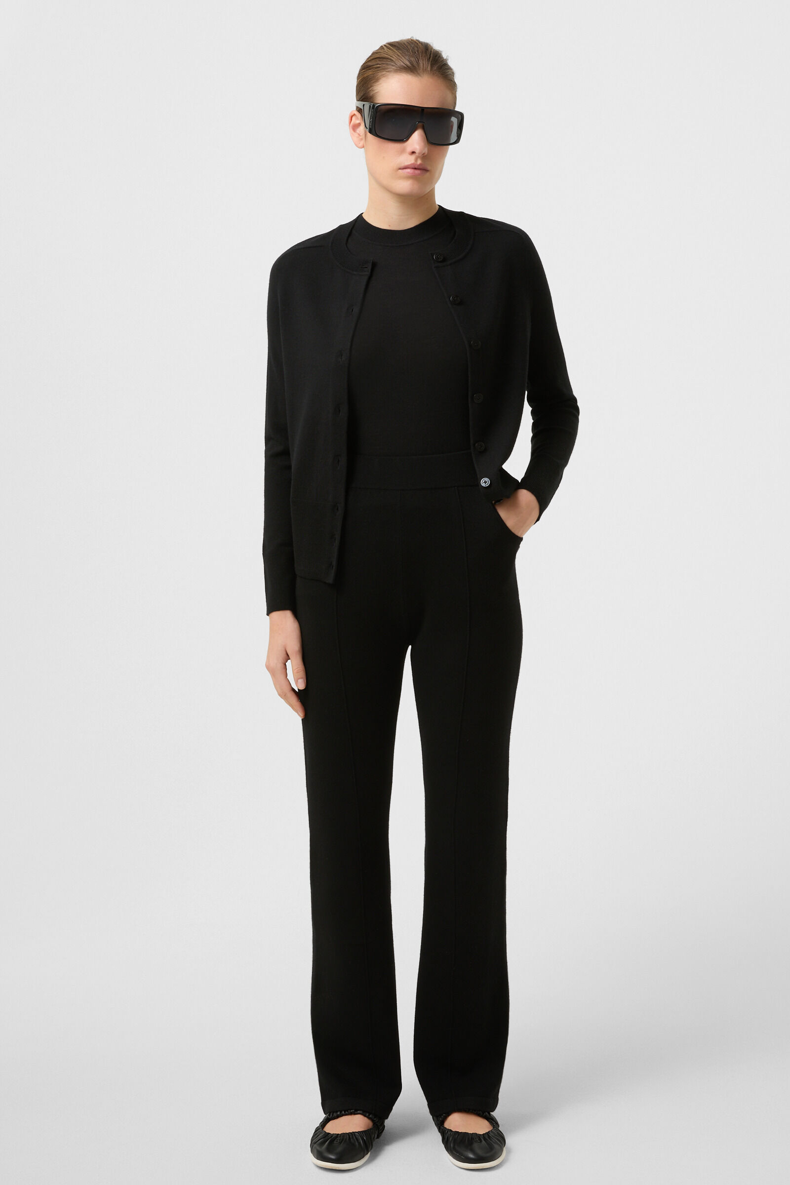 Strick-Hose Dasha Schwarz