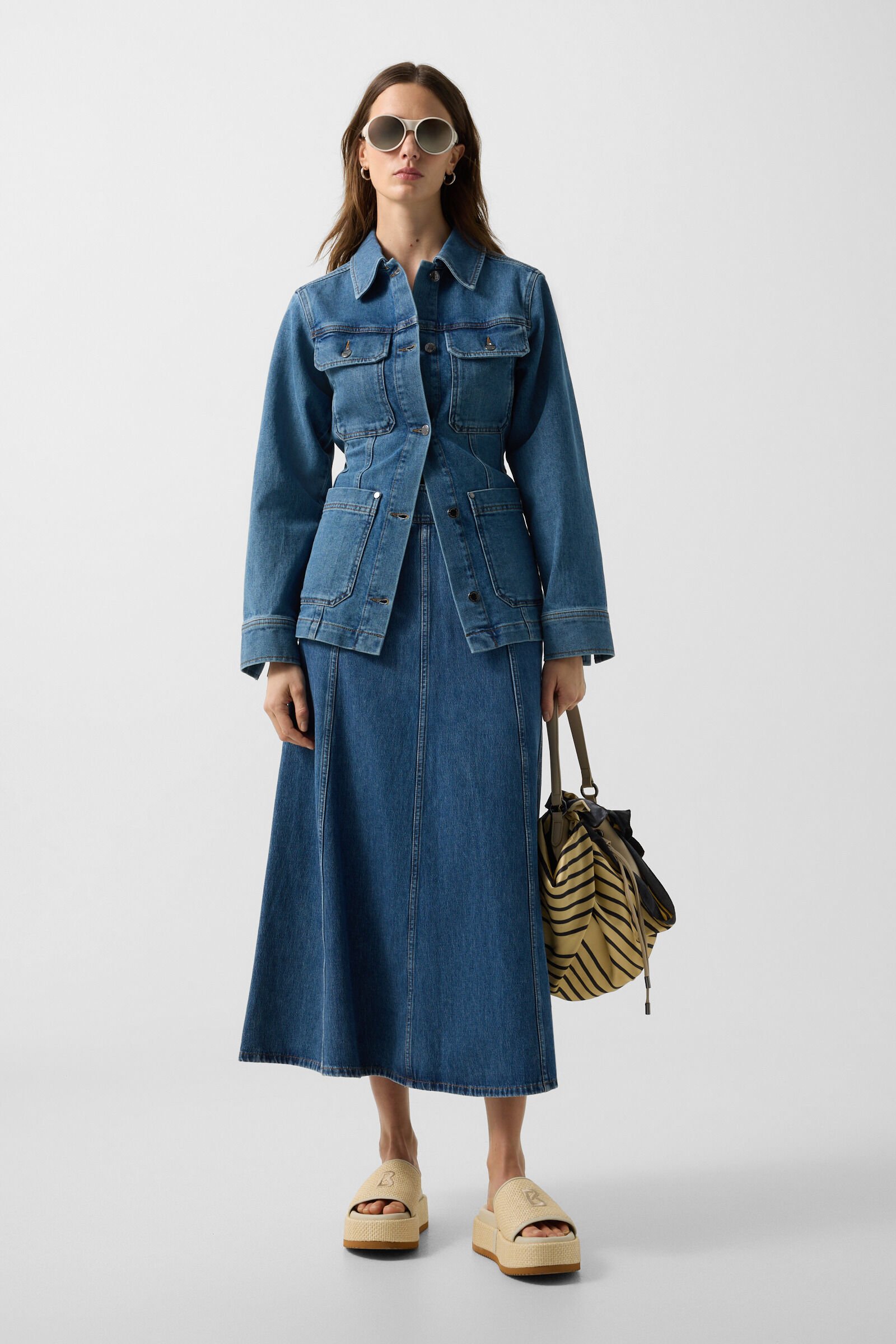 Naila denim skirt Denim Blue