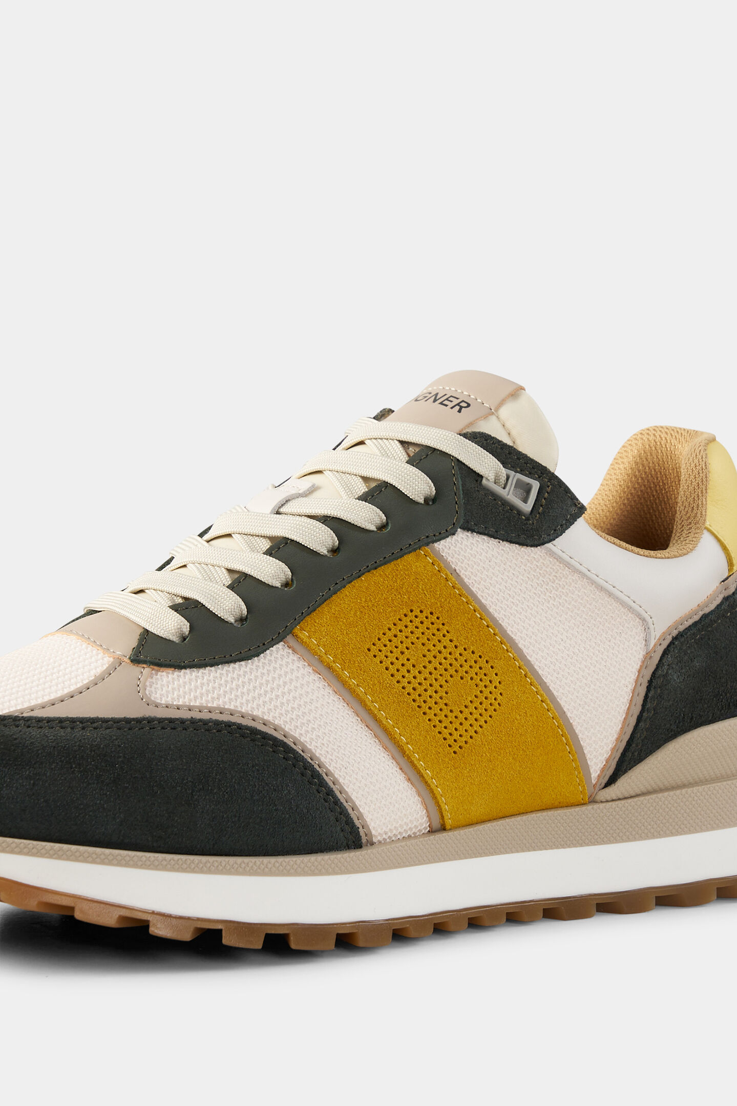 Sneaker Newport Dark green/yellow/white