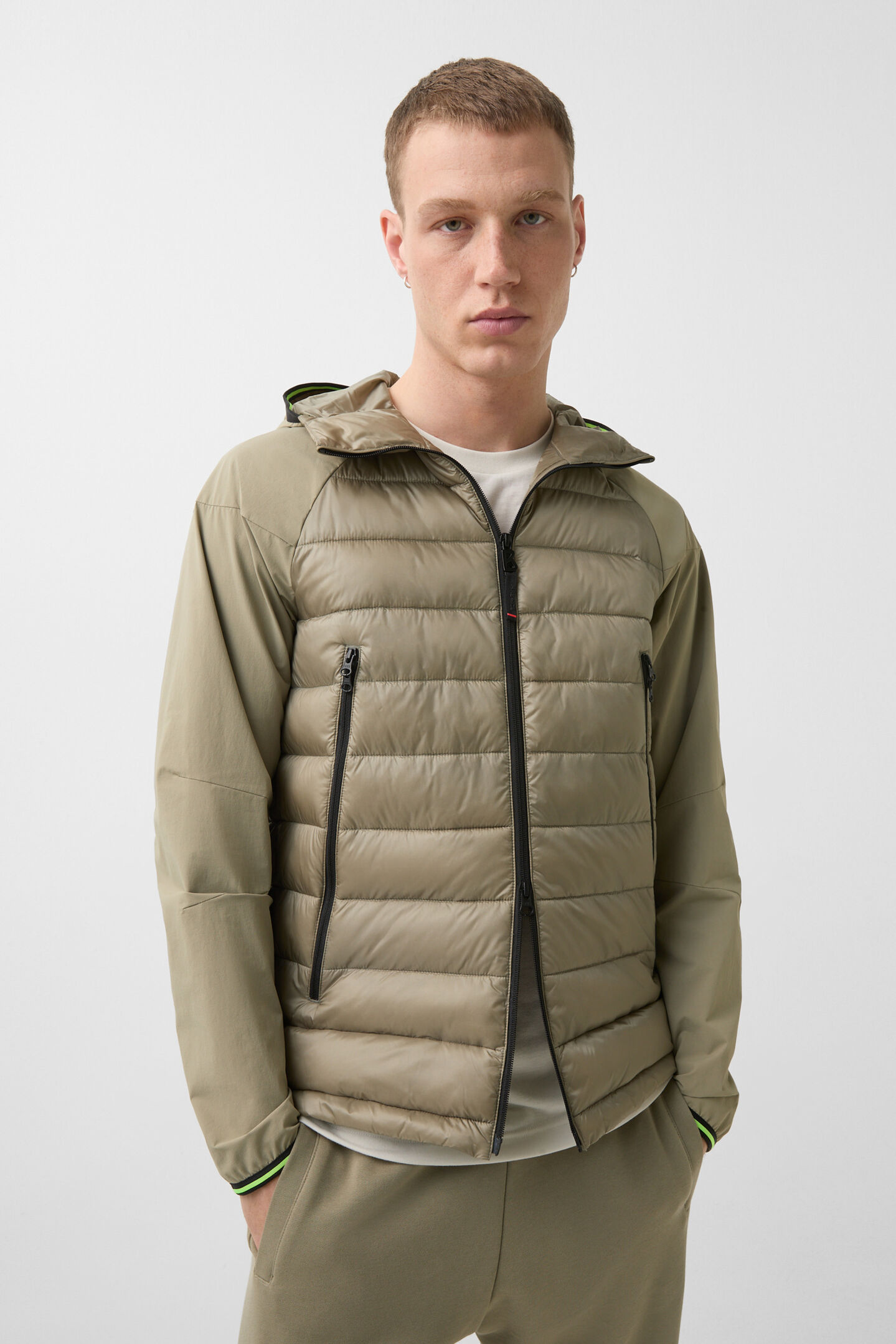 Hybrid-Steppjacke Kegan Dunkelbeige
