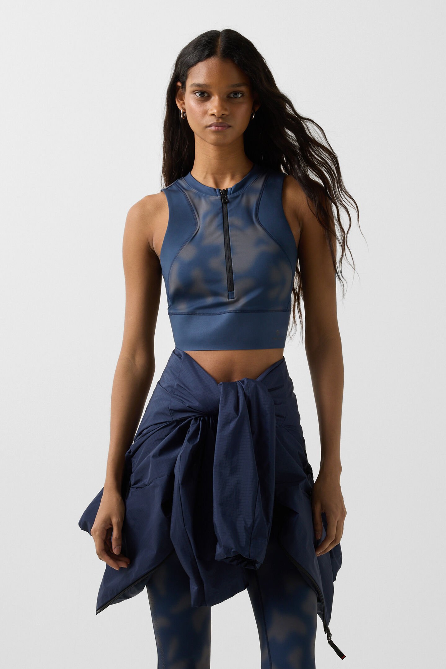 Celeste functional top Navy blue/grey