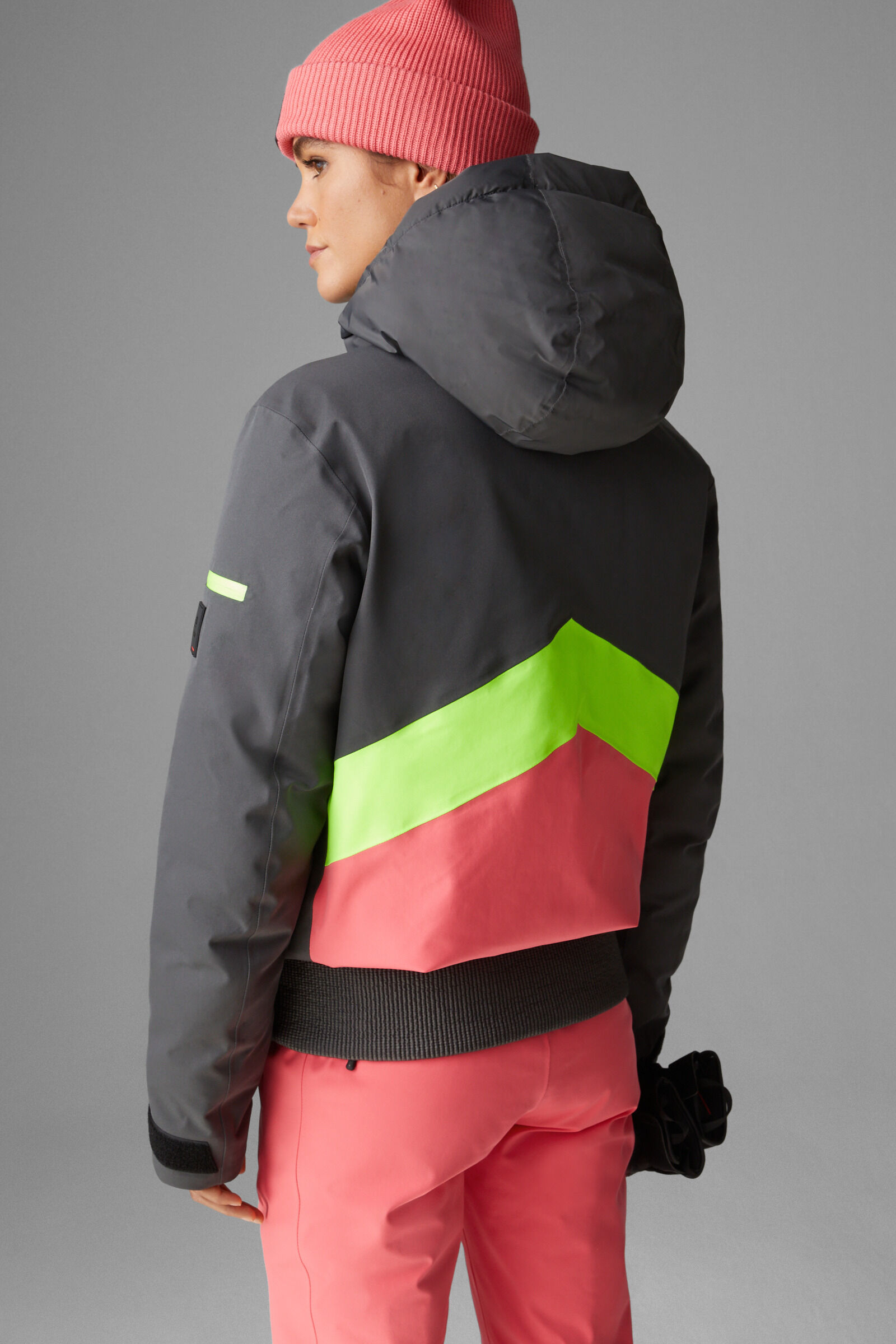 Lime green ski outlet jacket womens