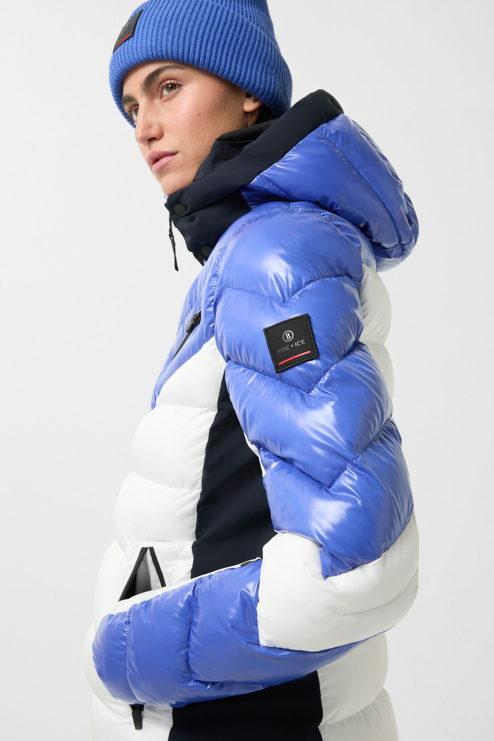 Skijacke Farina Blau/Wei&szlig;