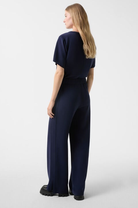 Crêpe-Marlenehose Suzy Navy-Blau Crêpe-Marlenehose Suzy Navy-Blau