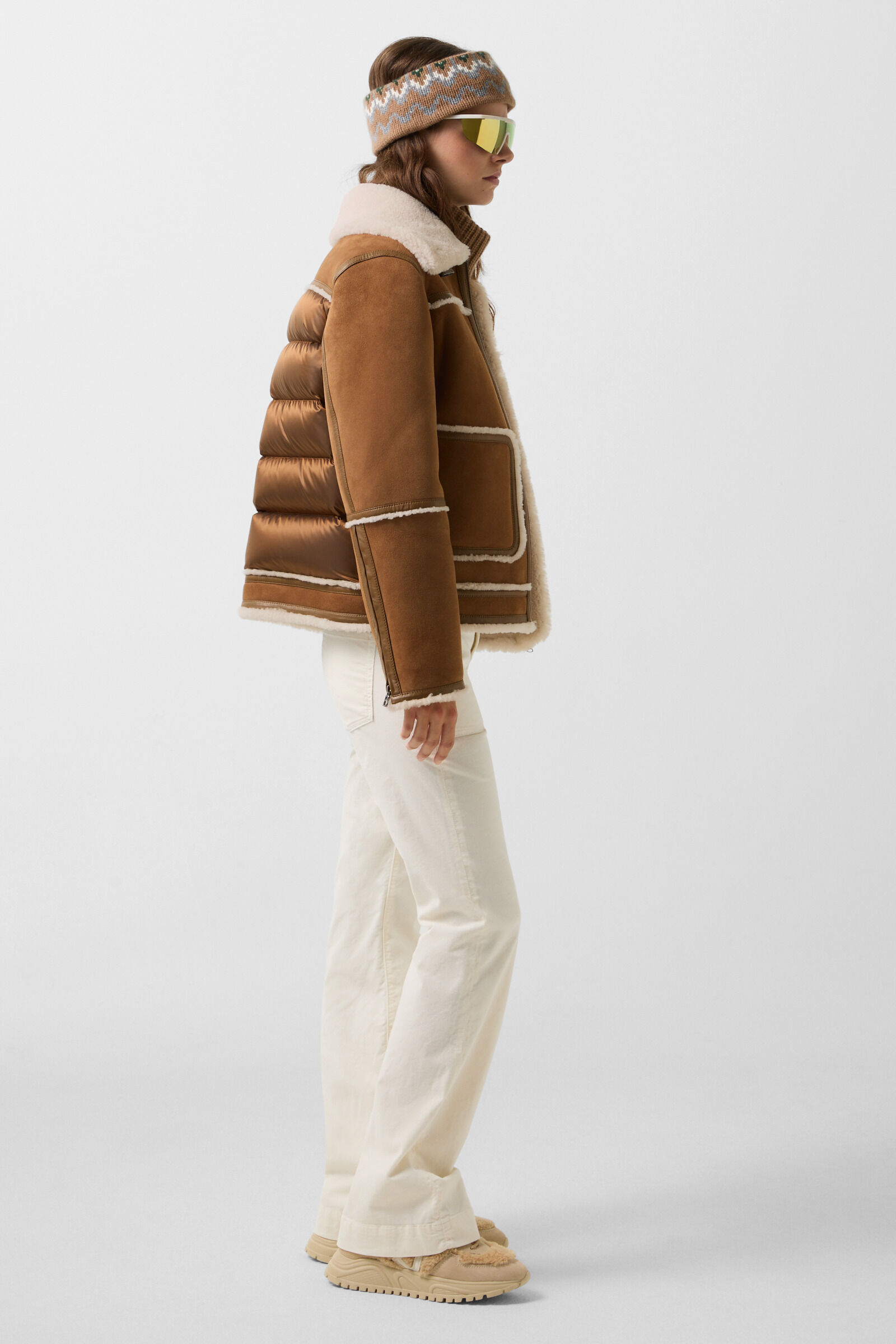 Pelina lambskin quilted jacket Camel