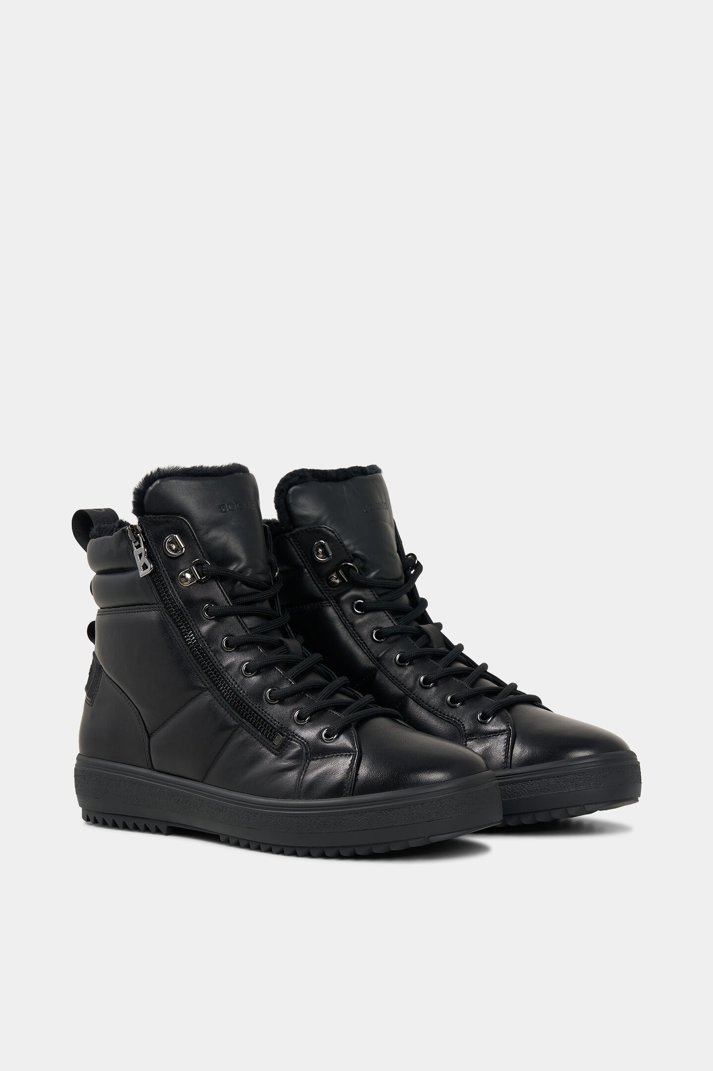 Middenlaarzen Verankering met spikes Zwart