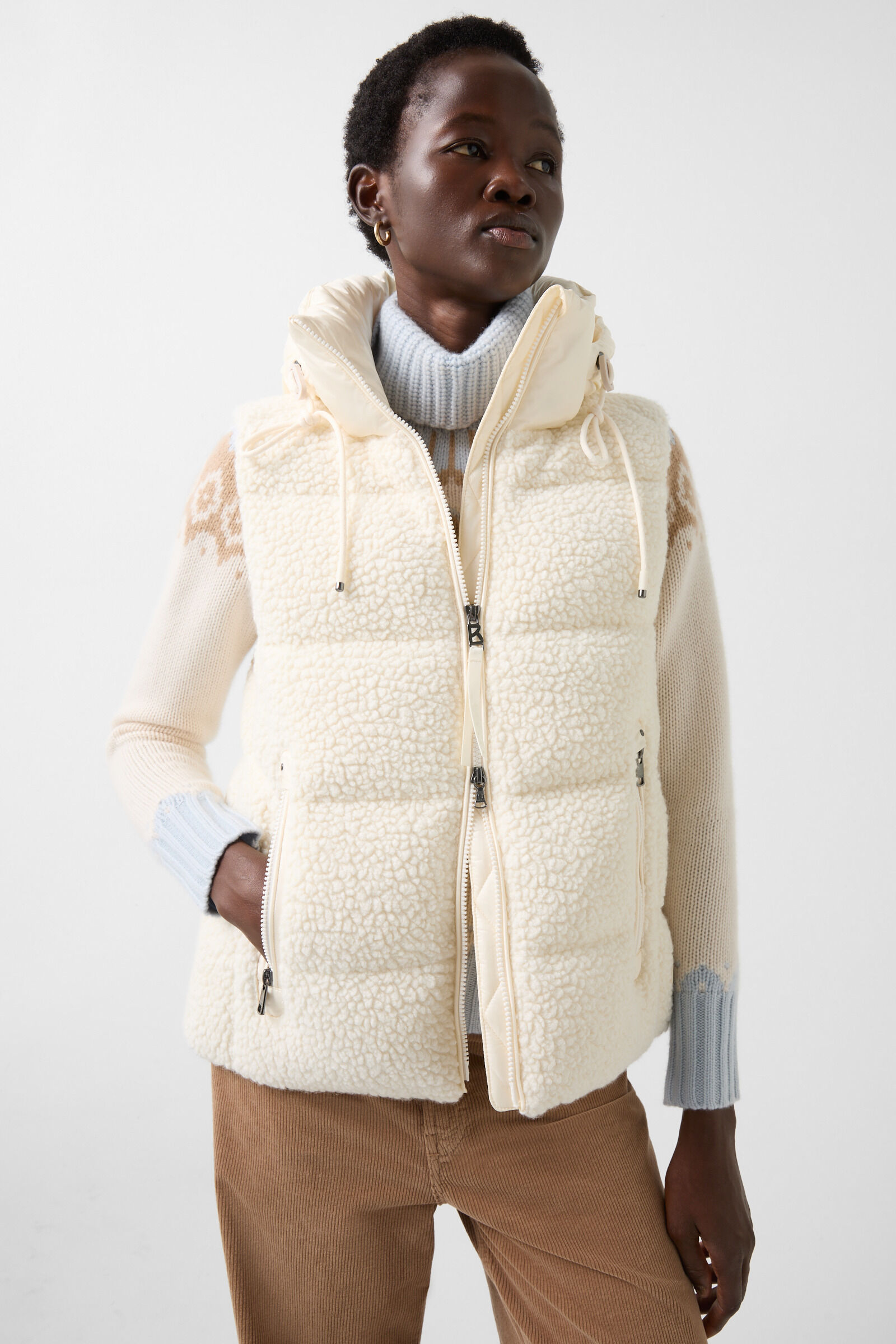 Off white down vest shop