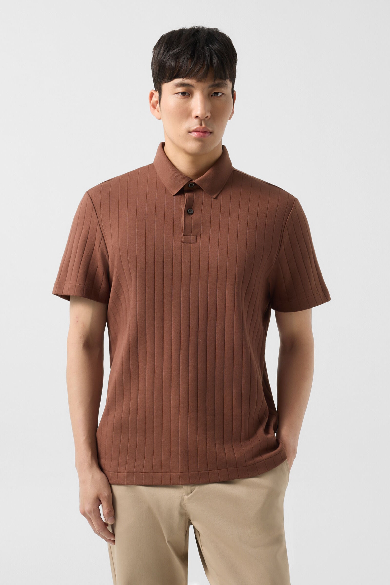 Zane polo shirt Brown