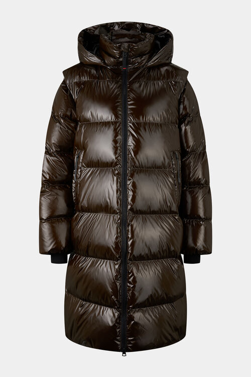 2-in1-Daunenmantel Asta Chocolate