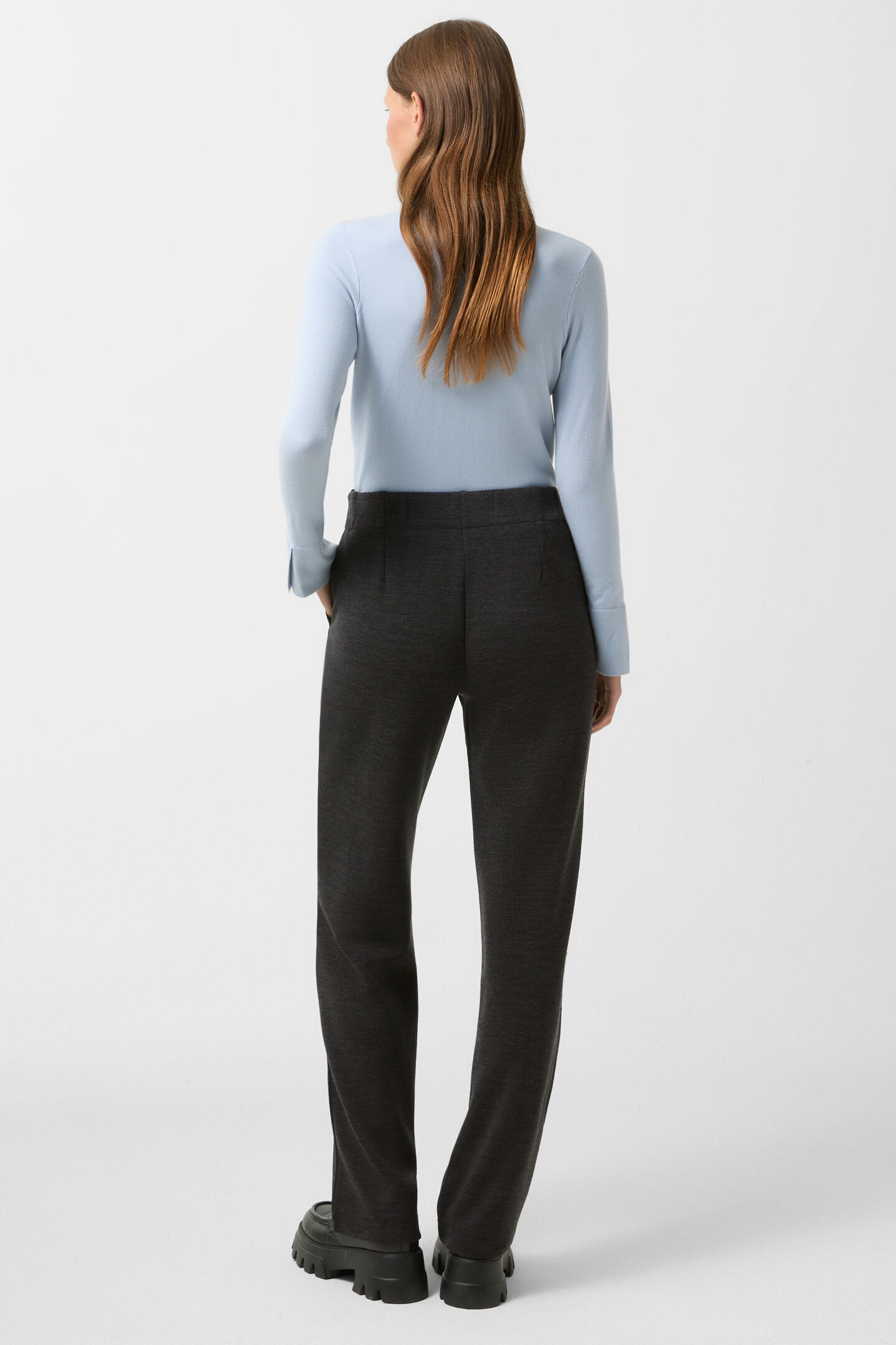 Bliss sweatbroek met flanel Antraciet