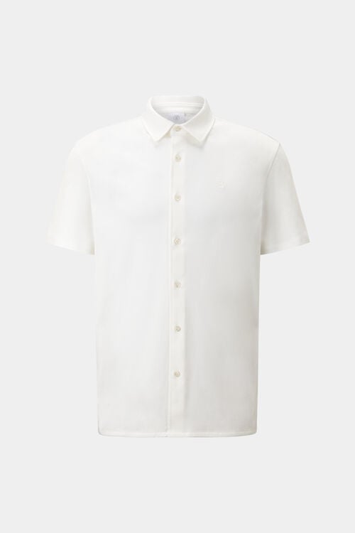 Jersey-Kurzarm-Hemd Franz Off-White