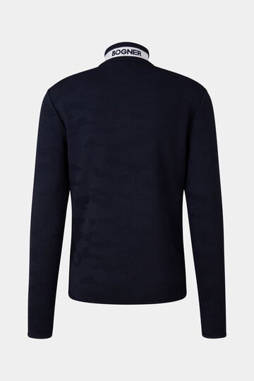 Jacquard-First Layer Joscha Navy-Blau Jacquard-First Layer Joscha Navy-Blau