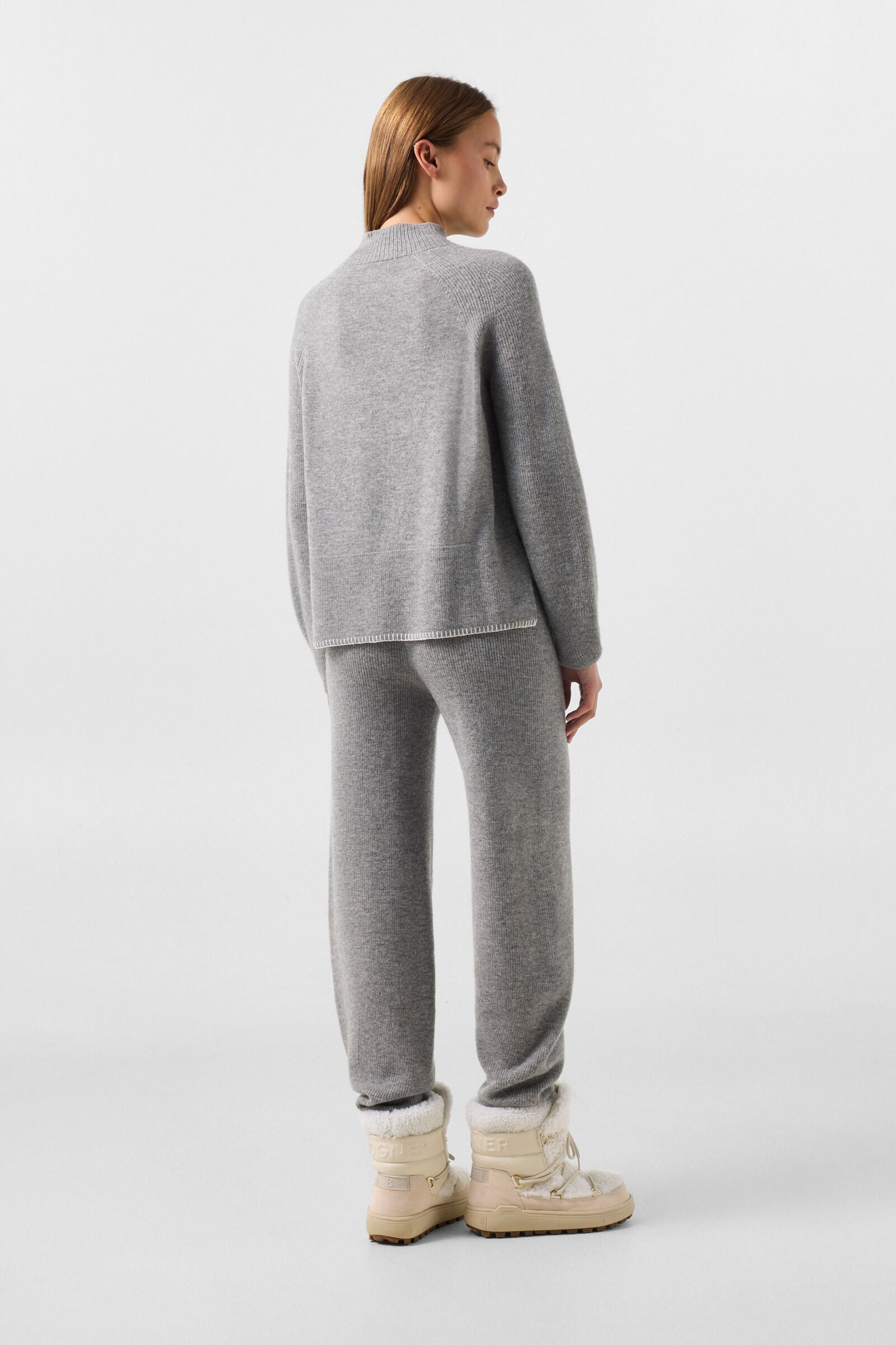 Lena virgin wool jumper Grey