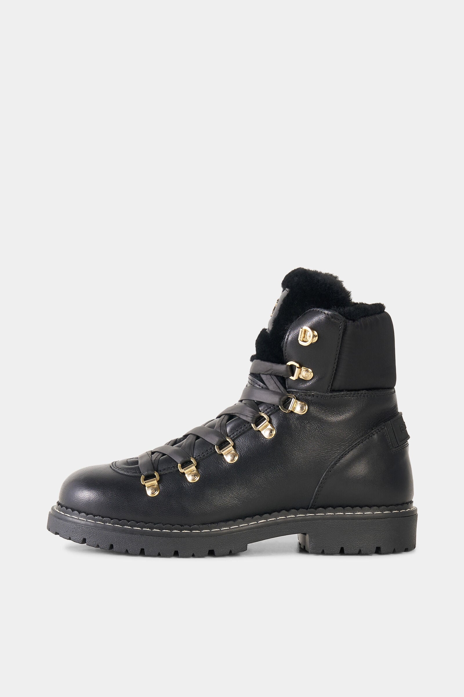 Andermatt lace-up boots with spikes Black