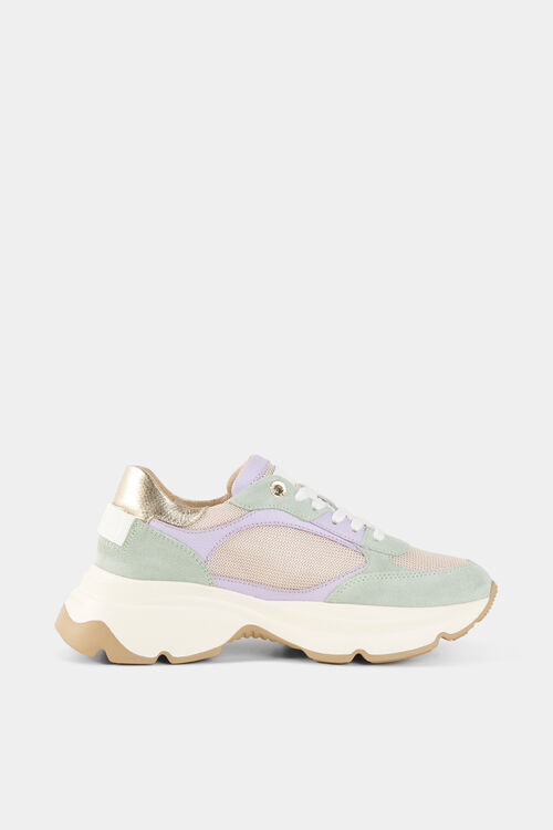 Kobe sneaker Mint/lilac/beige
