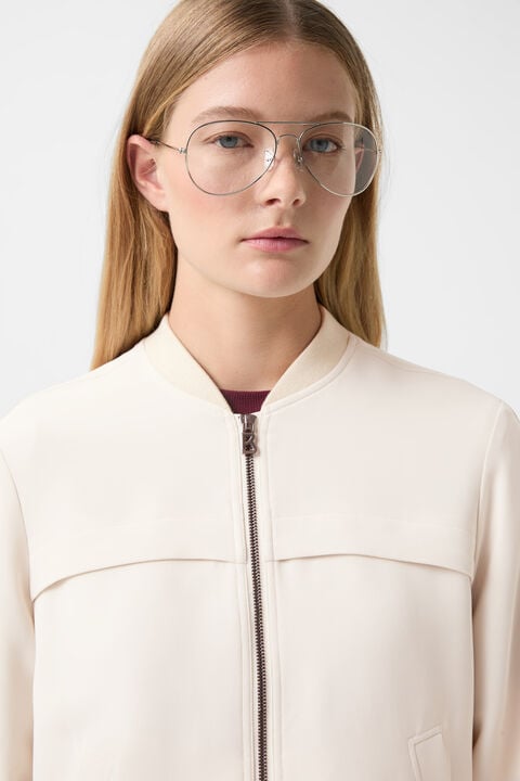 Sheila crêpe blouson Cream Sheila crêpe blouson Cream