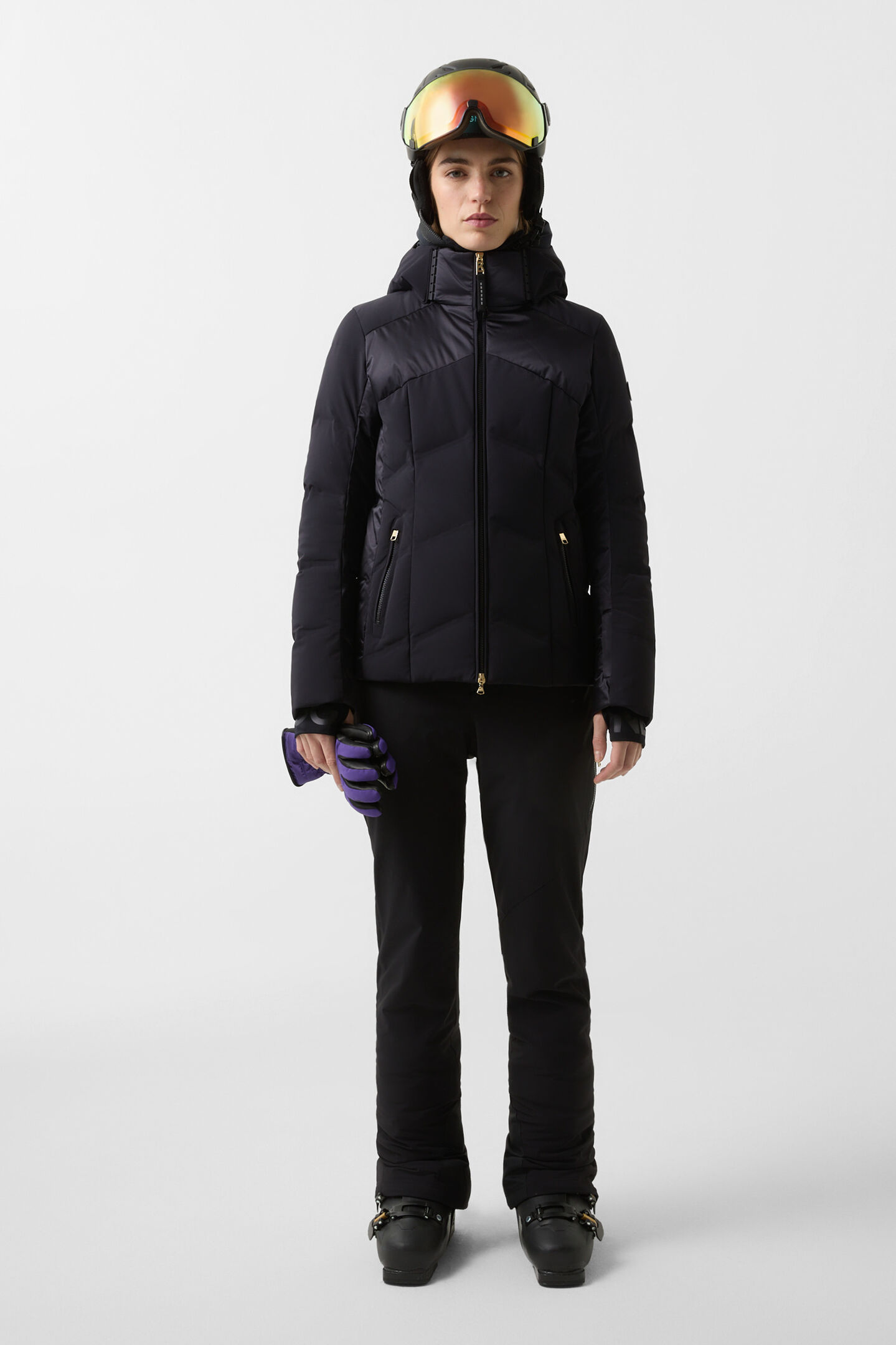 Delin down ski jacket Black