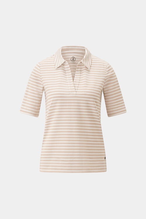 Peony polo shirt Sand/Off-White