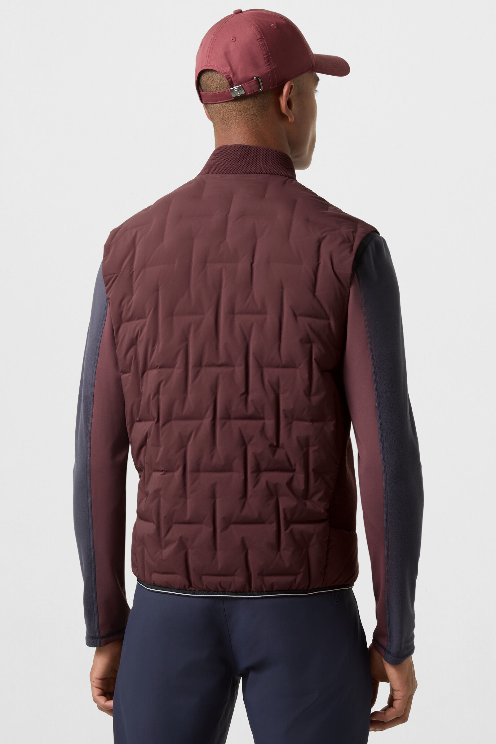 Sascha lightweight down waistcoat Bordeaux