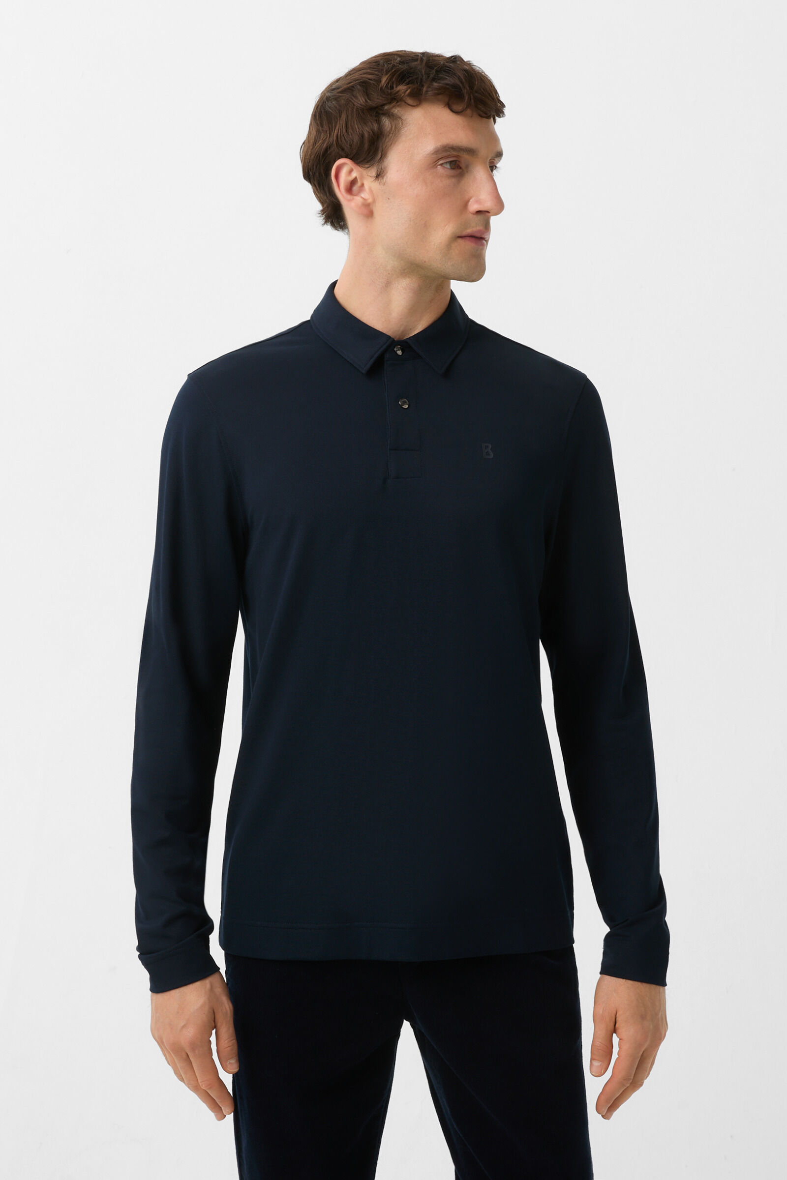 Timon polo long-sleeved top Navy blue