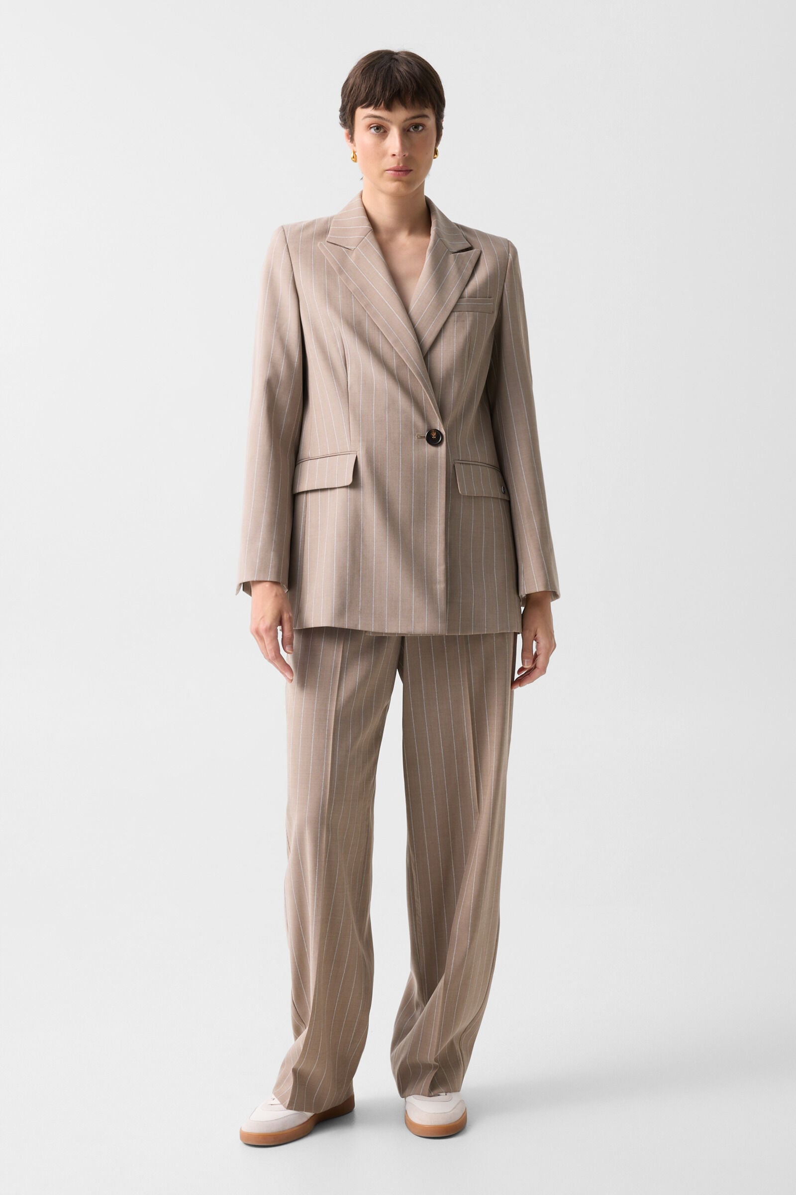 Schurwoll-Blazer Janina Camel