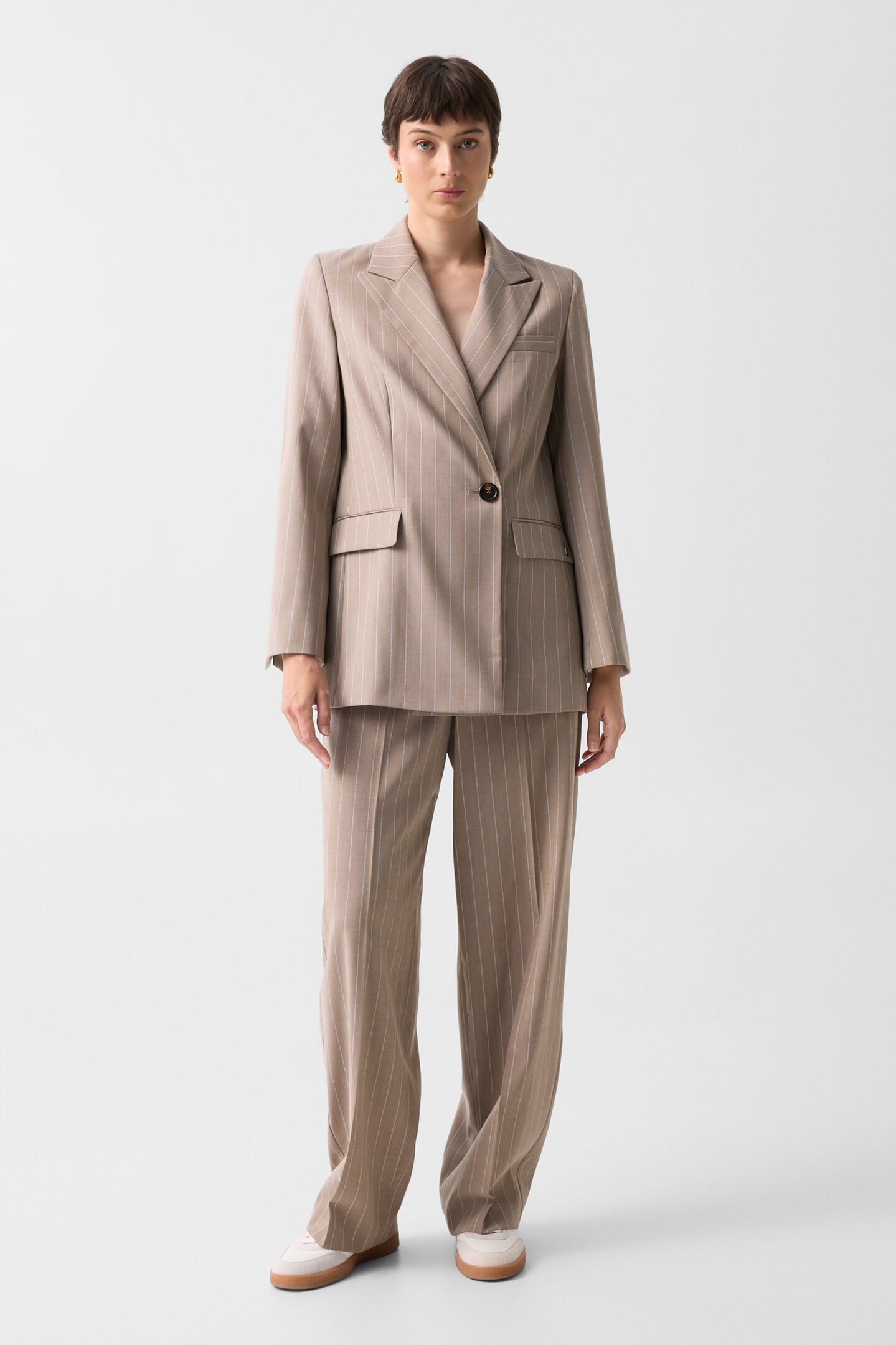 Schurwoll-Blazer Janina Camel