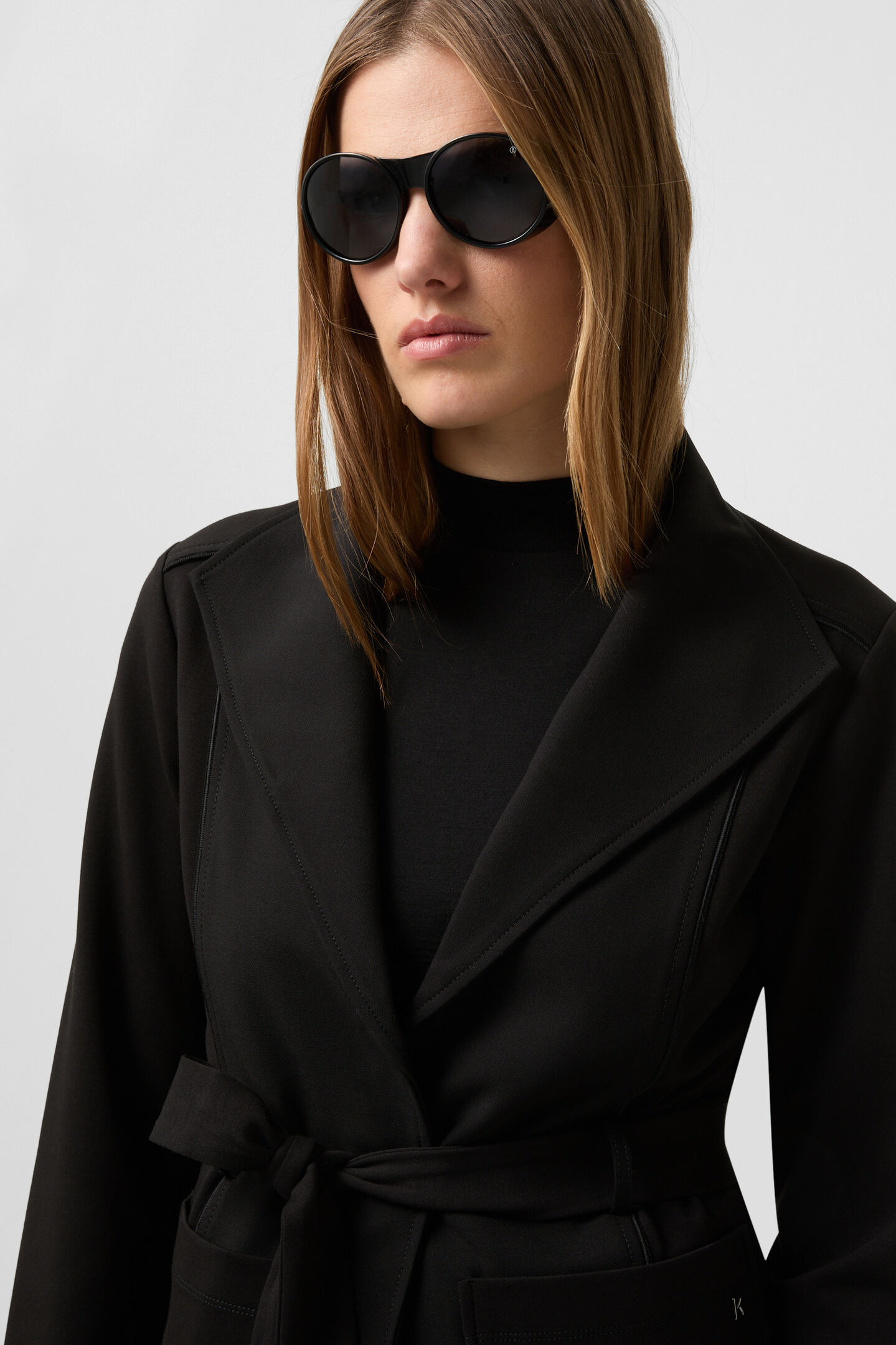 Jersey-Blazer Benisha Schwarz