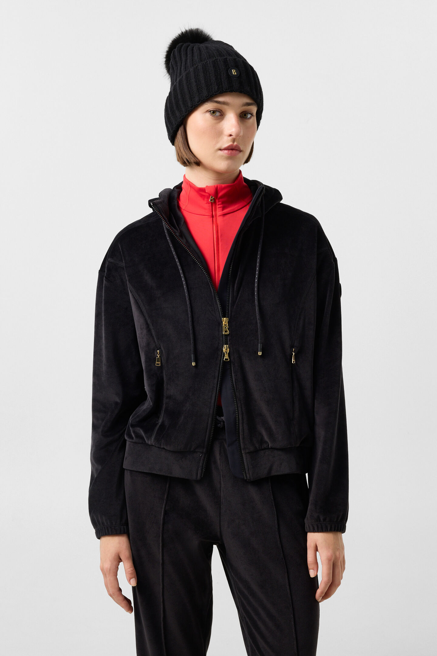 Samtjacke Francine Schwarz