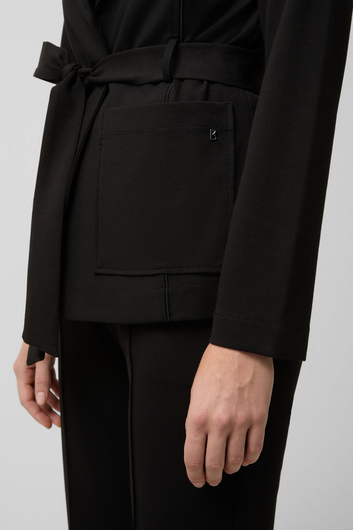 Jersey-Blazer Benisha Schwarz