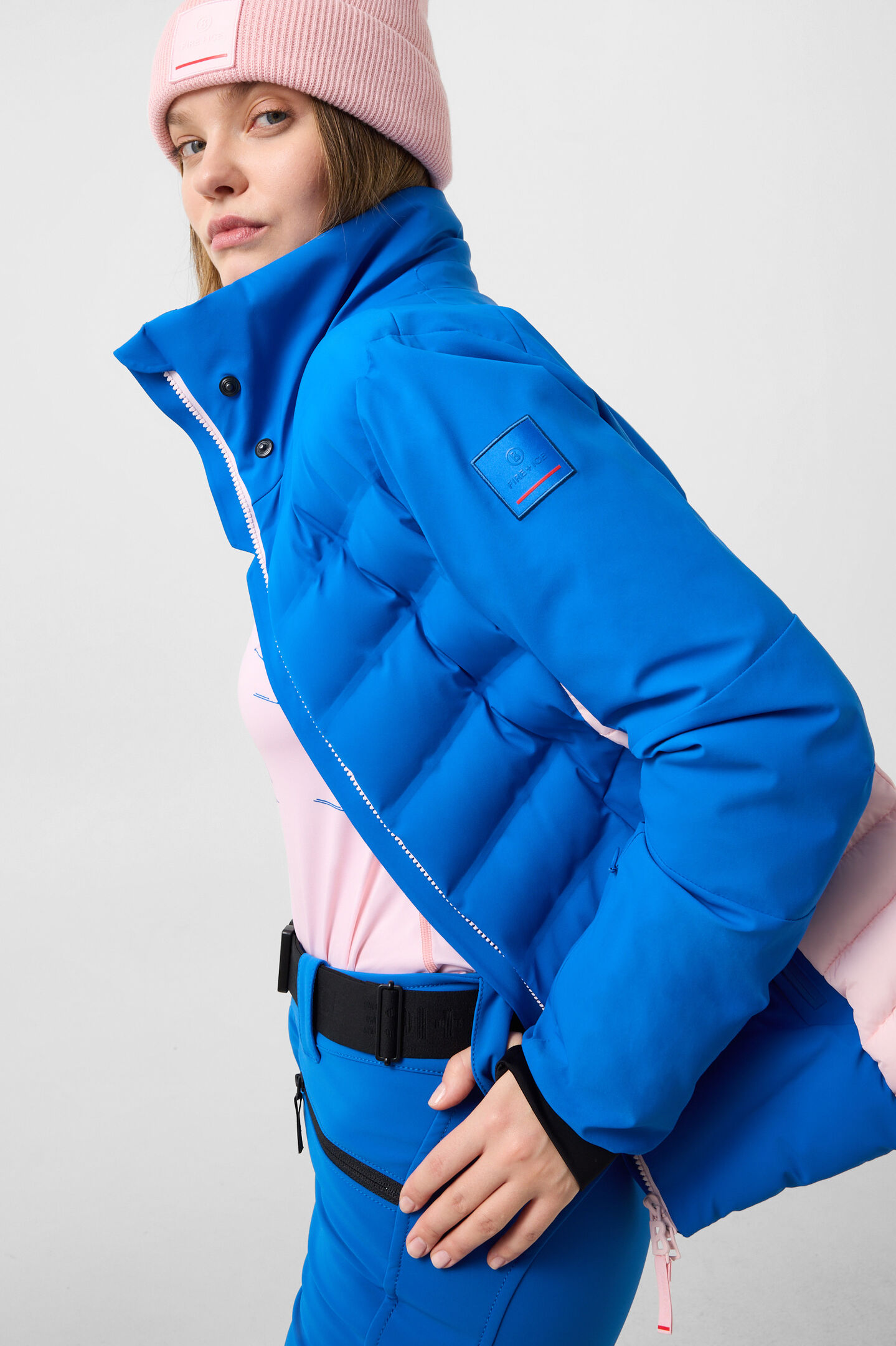 Skijacke Janka Blau/Rosa